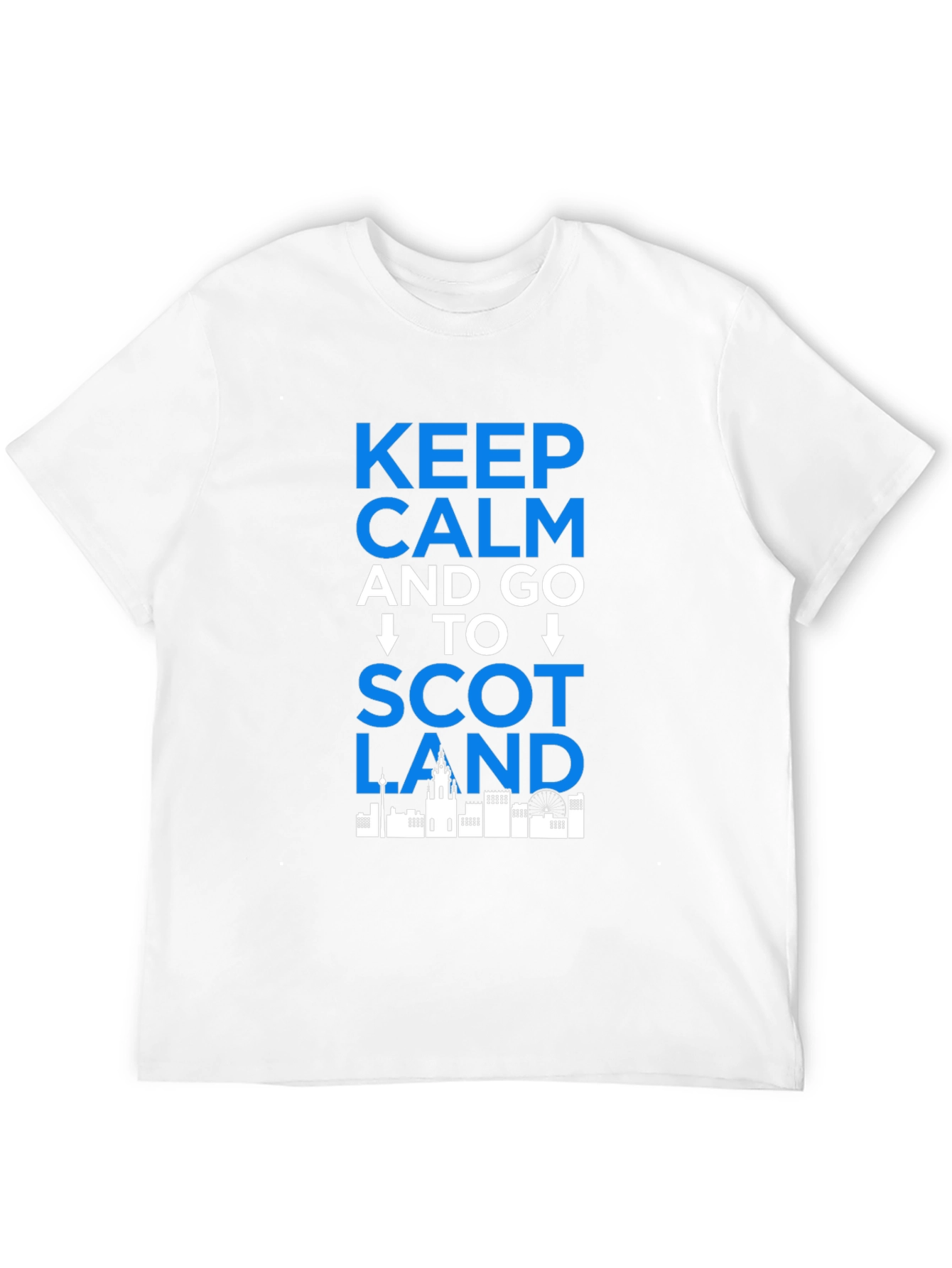 Keep Calm and Go To Scotland Black T-Shirt