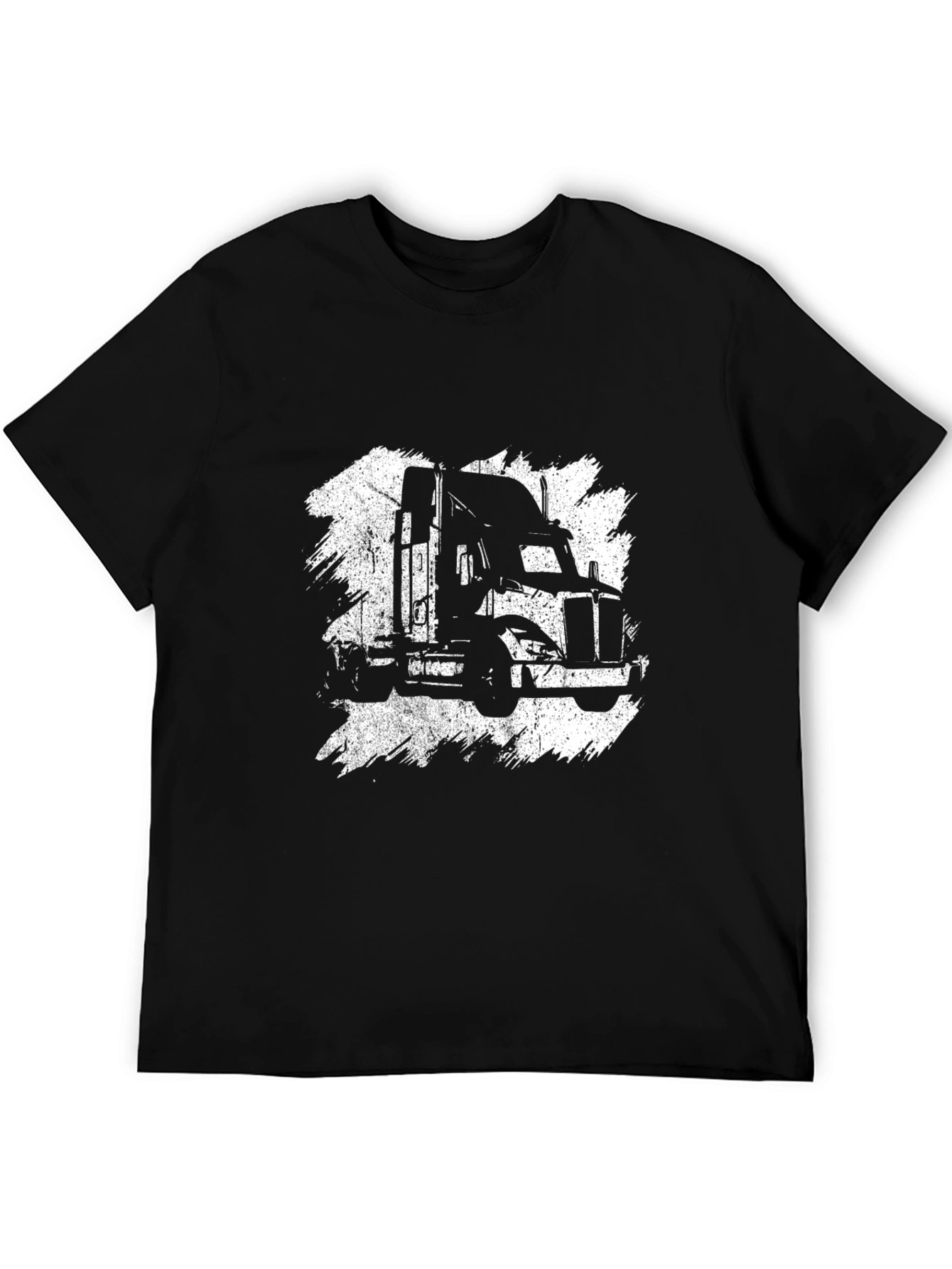 Truck Graphic Tee - Black Cotton Blend
