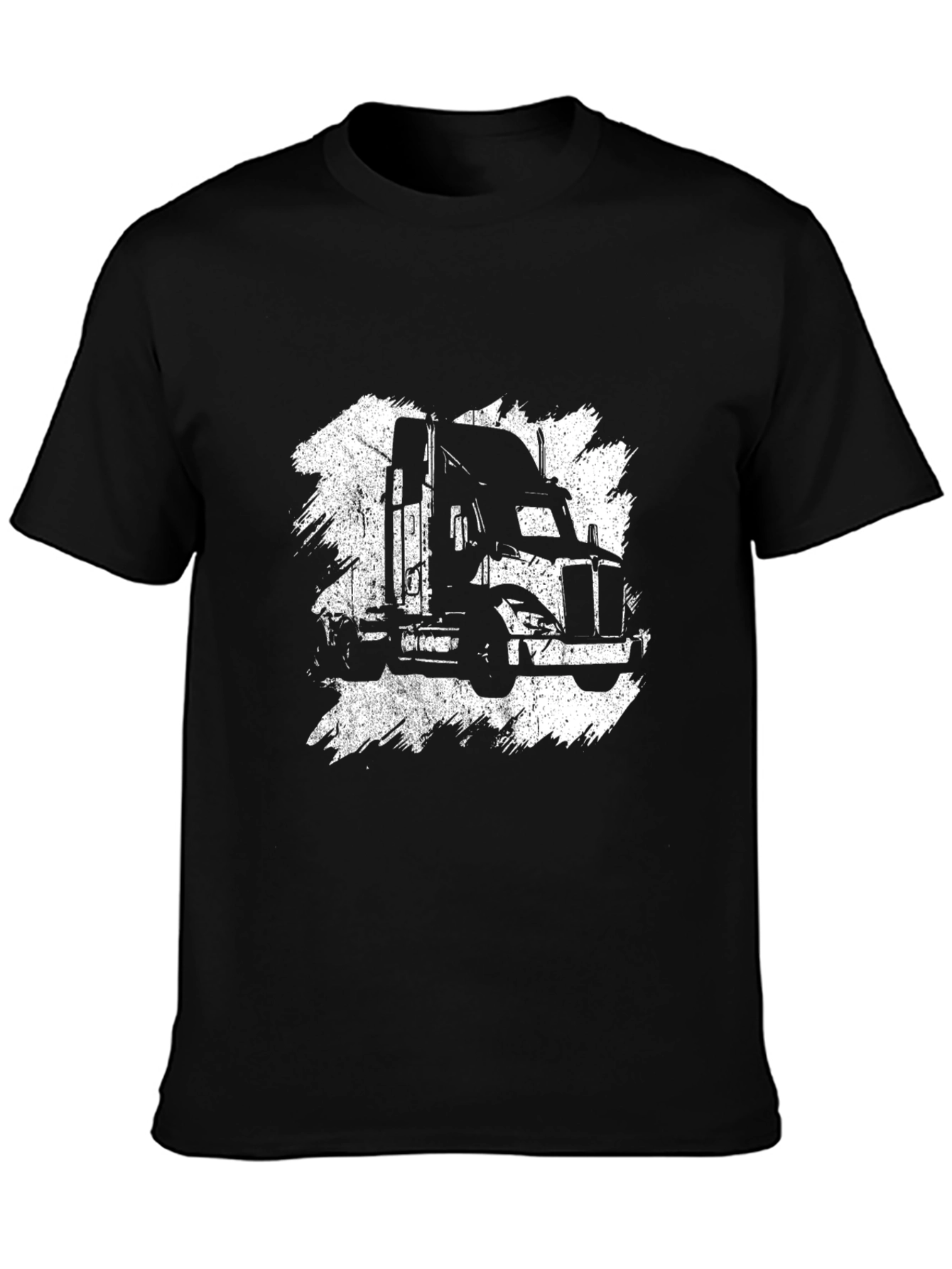 Truck Graphic Tee - Black Cotton Blend