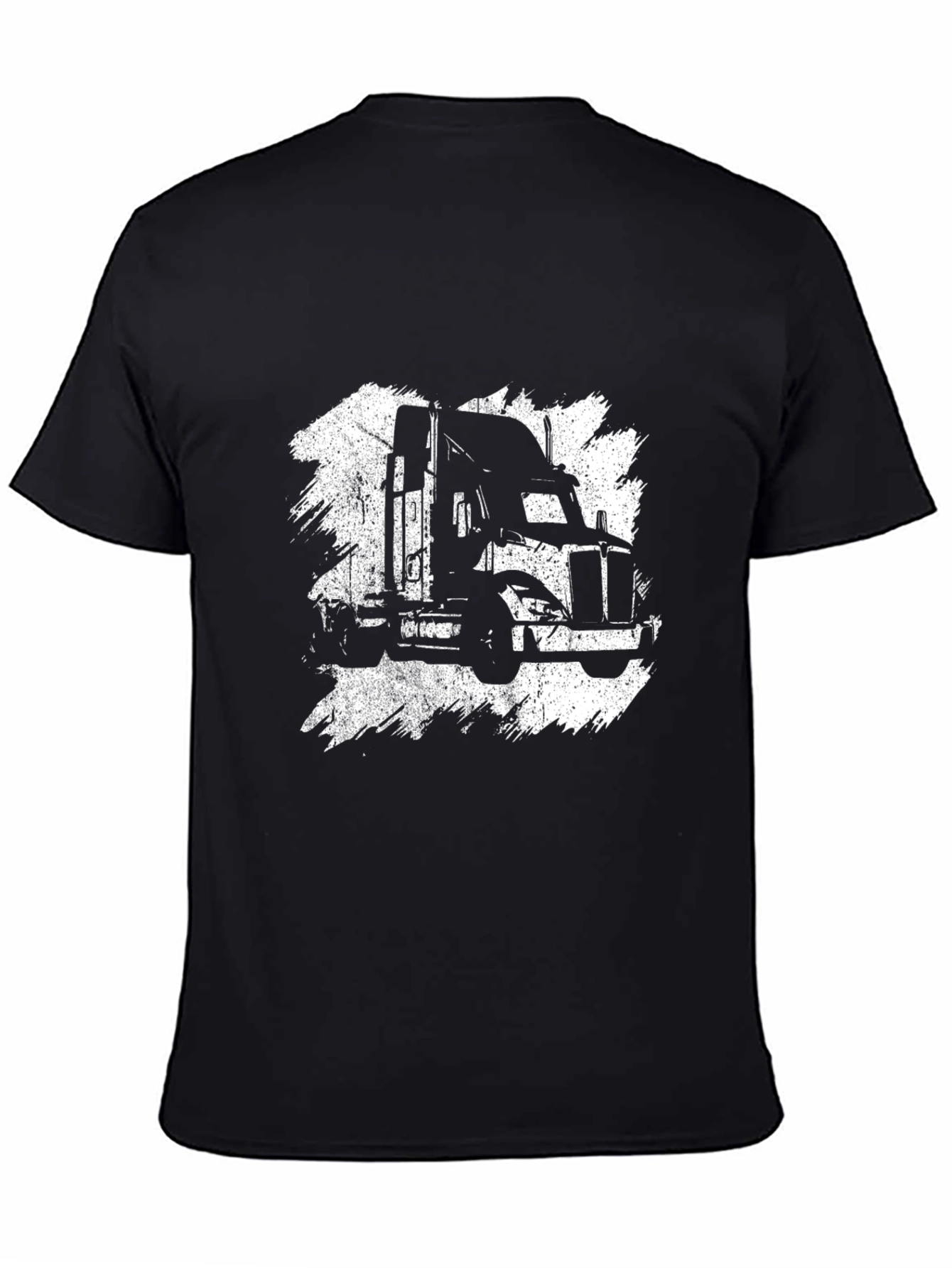 Truck Graphic Tee - Black Cotton Blend