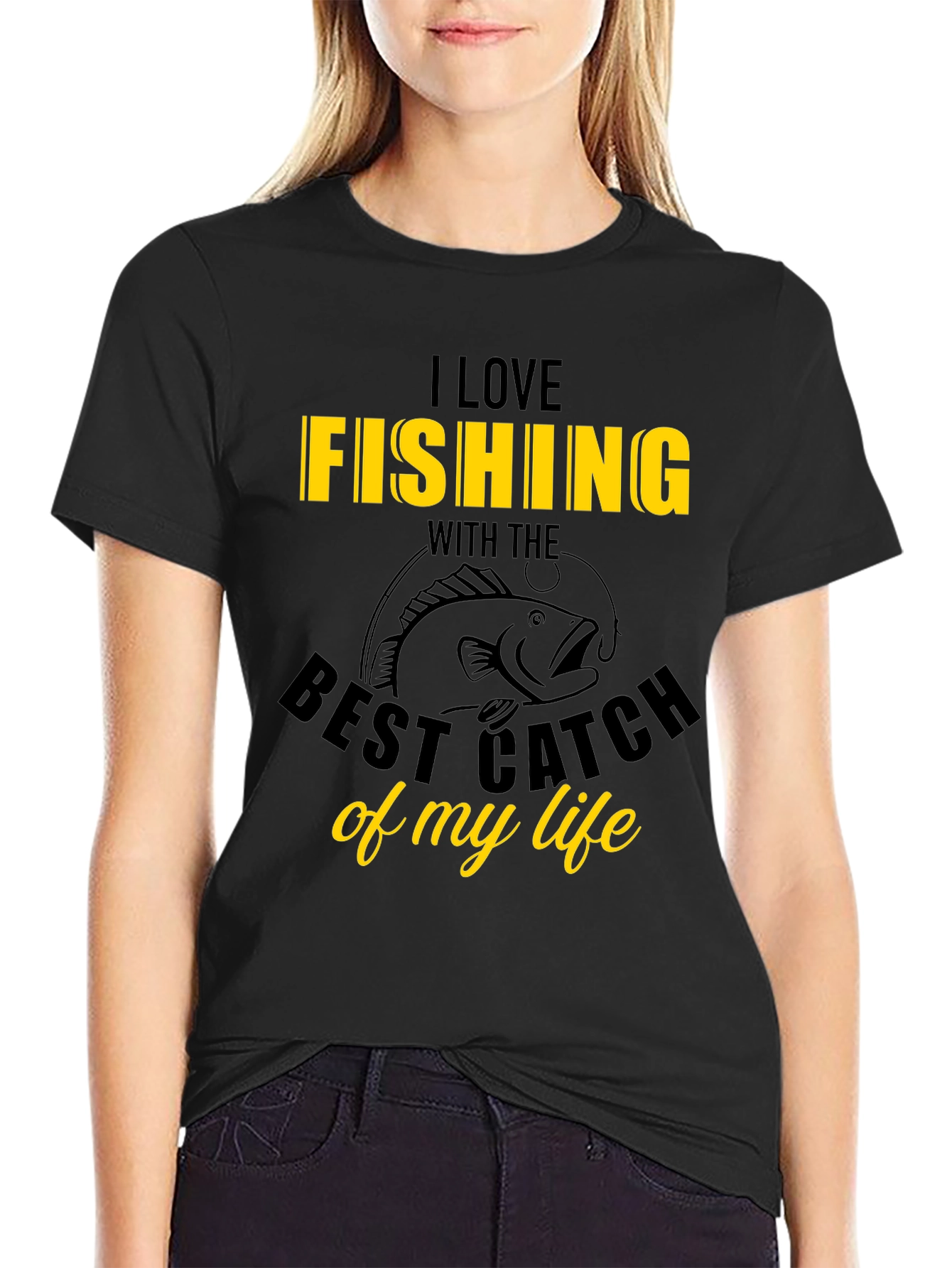 I Love Fishing Graphic T-Shirt