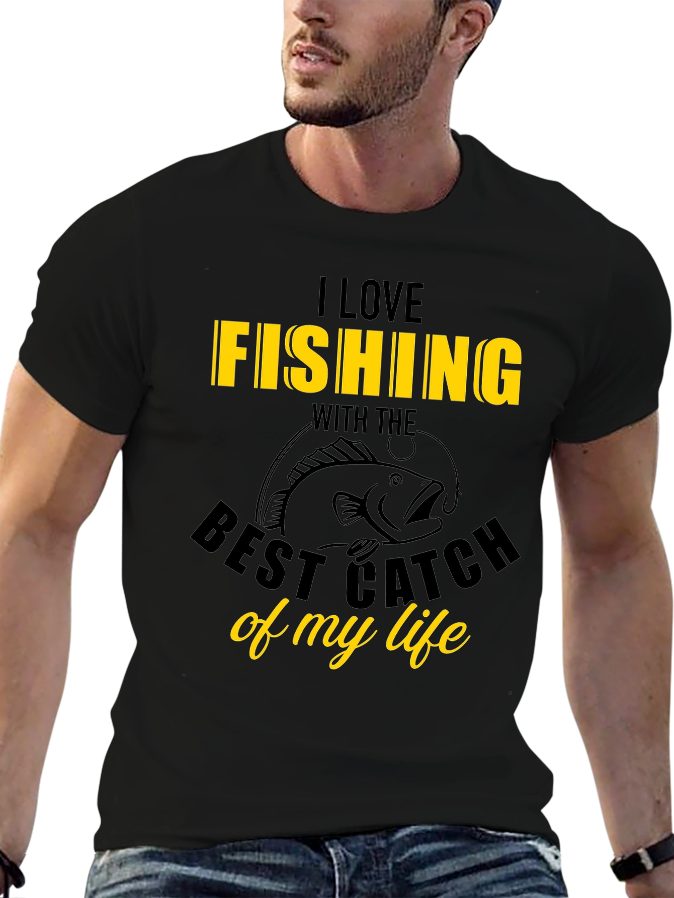 I Love Fishing Graphic T-Shirt