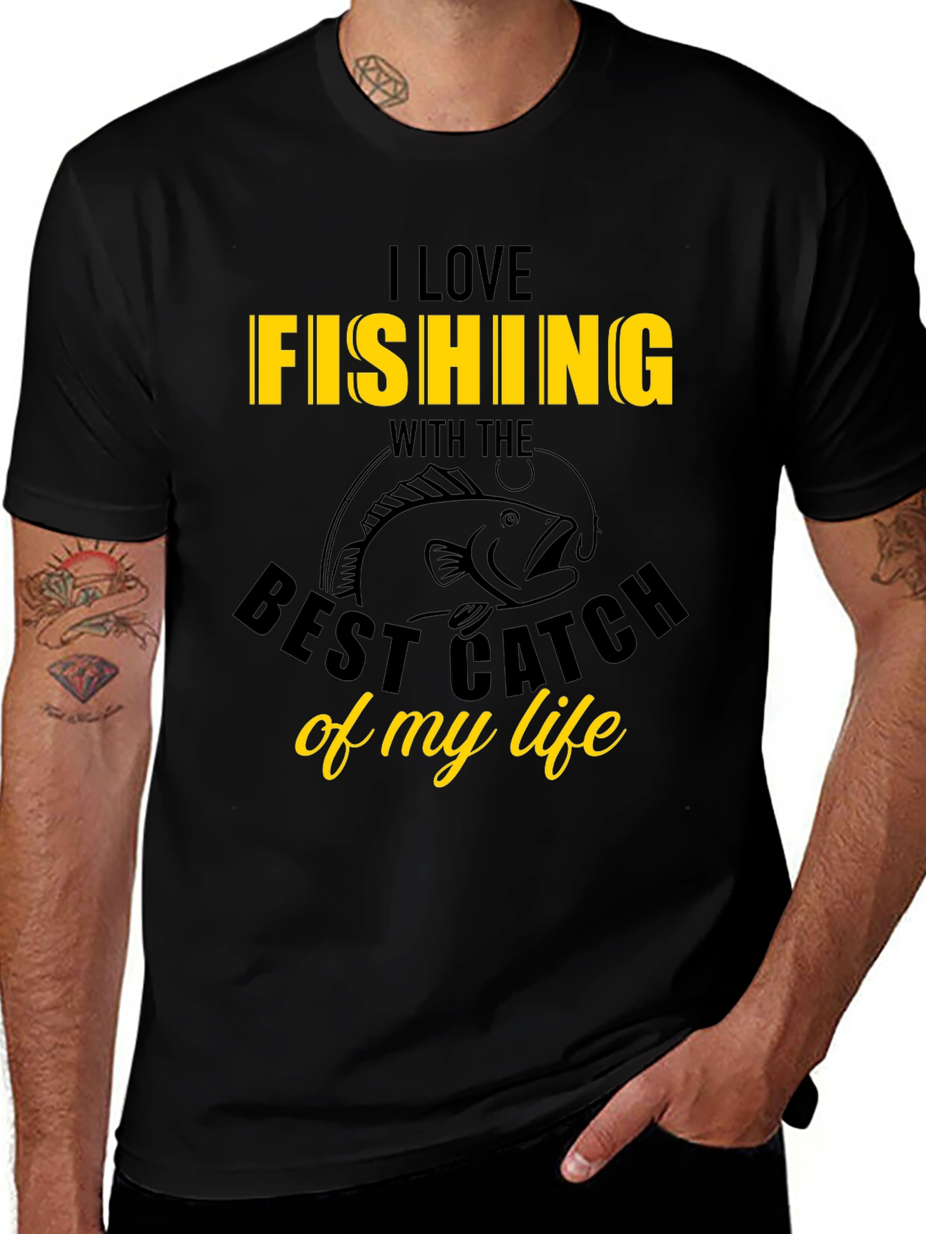 I Love Fishing Graphic T-Shirt