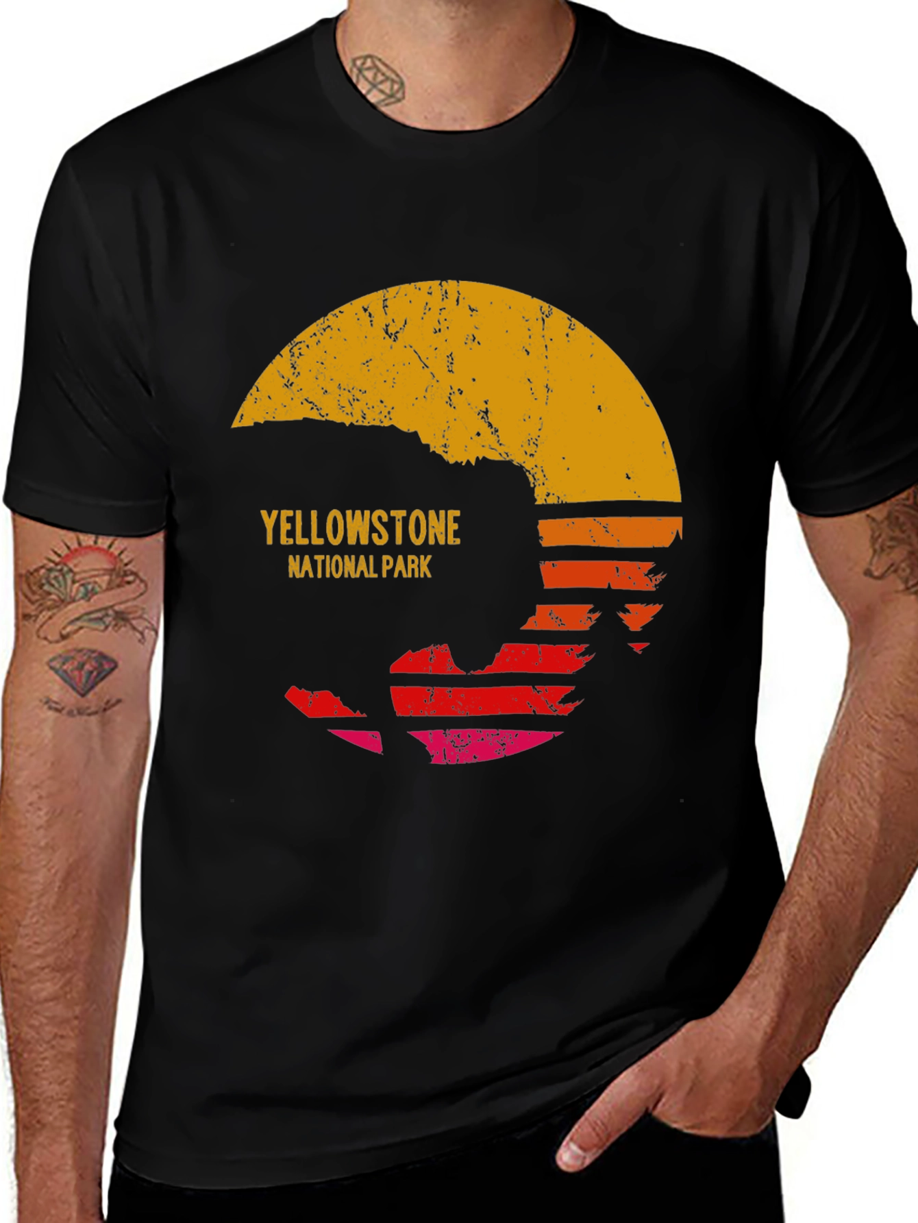 Yellowstone National Park Sunset T-Shirt