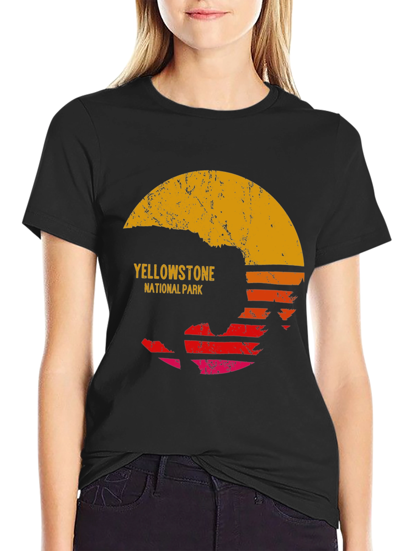 Yellowstone National Park Sunset T-Shirt