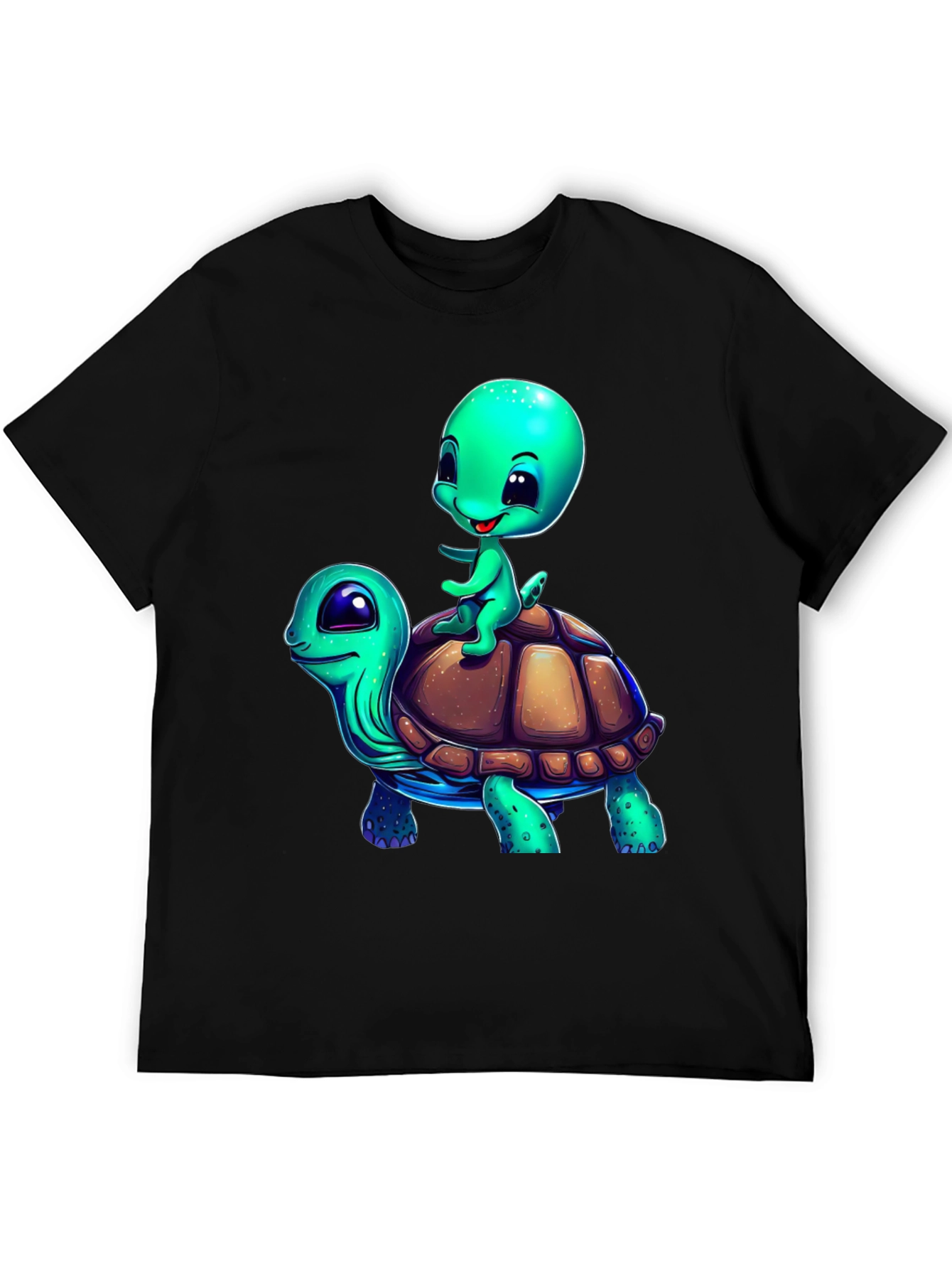 Cartoon Turtle Ride T-Shirt