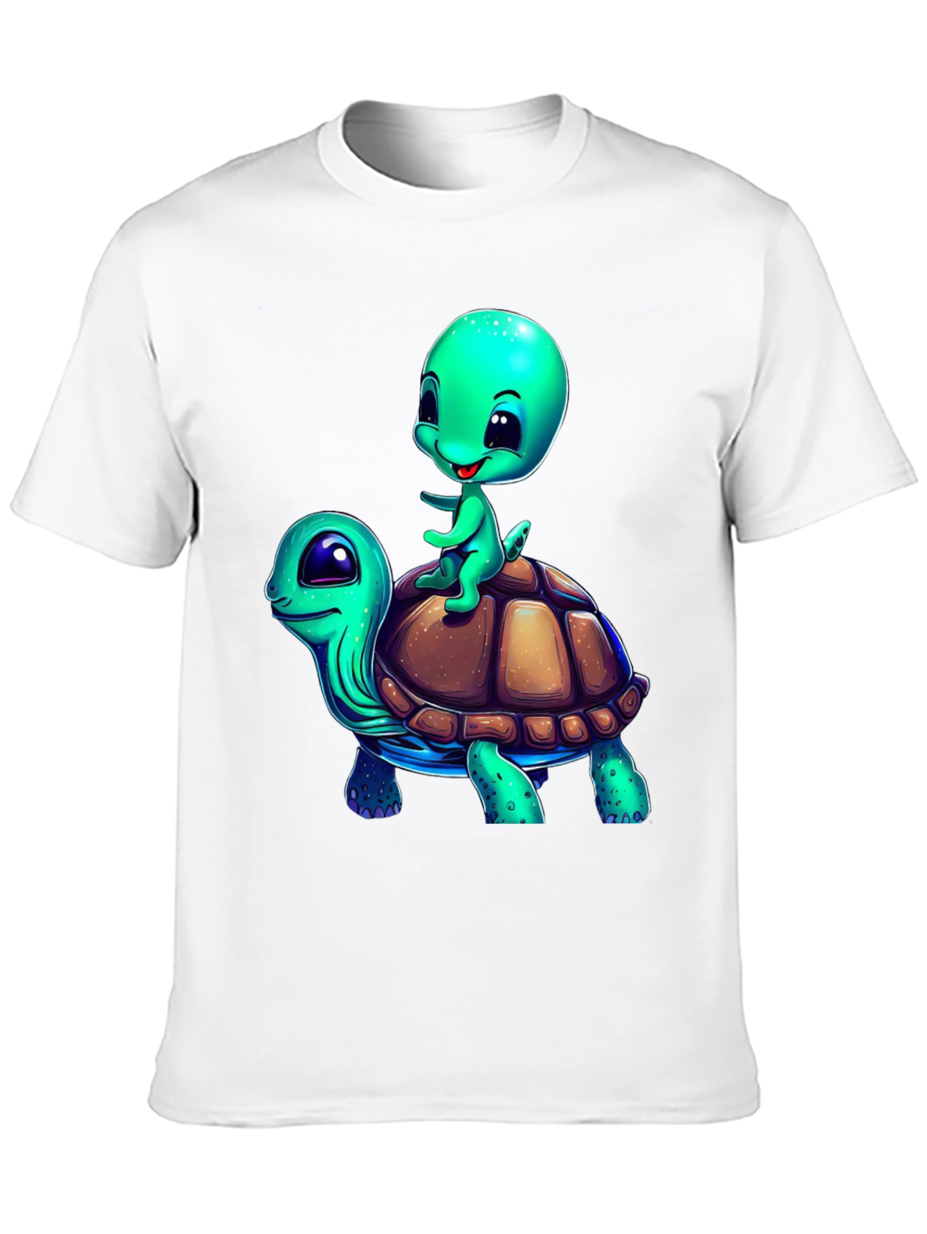 Cartoon Turtle Ride T-Shirt