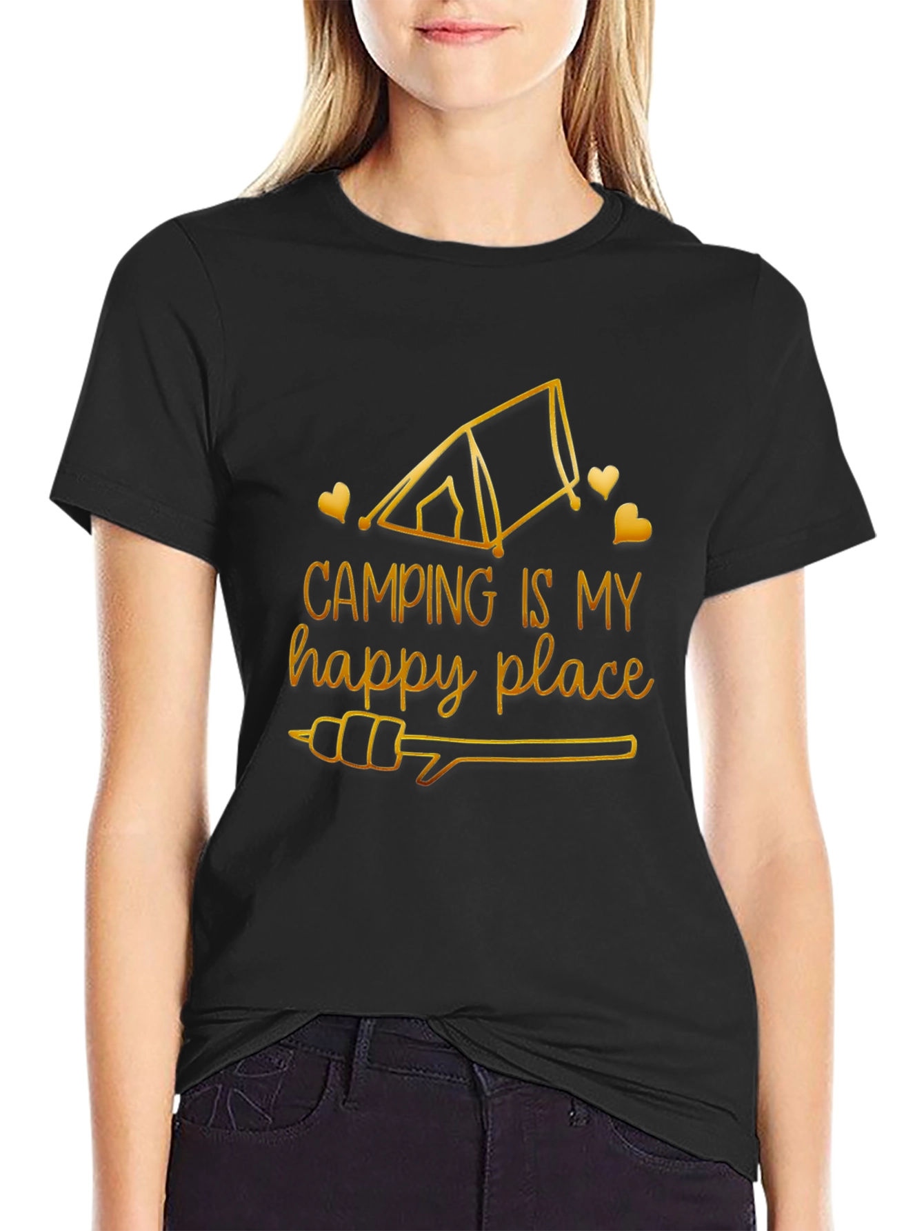 Camping is My Happy Place Graphic Tee