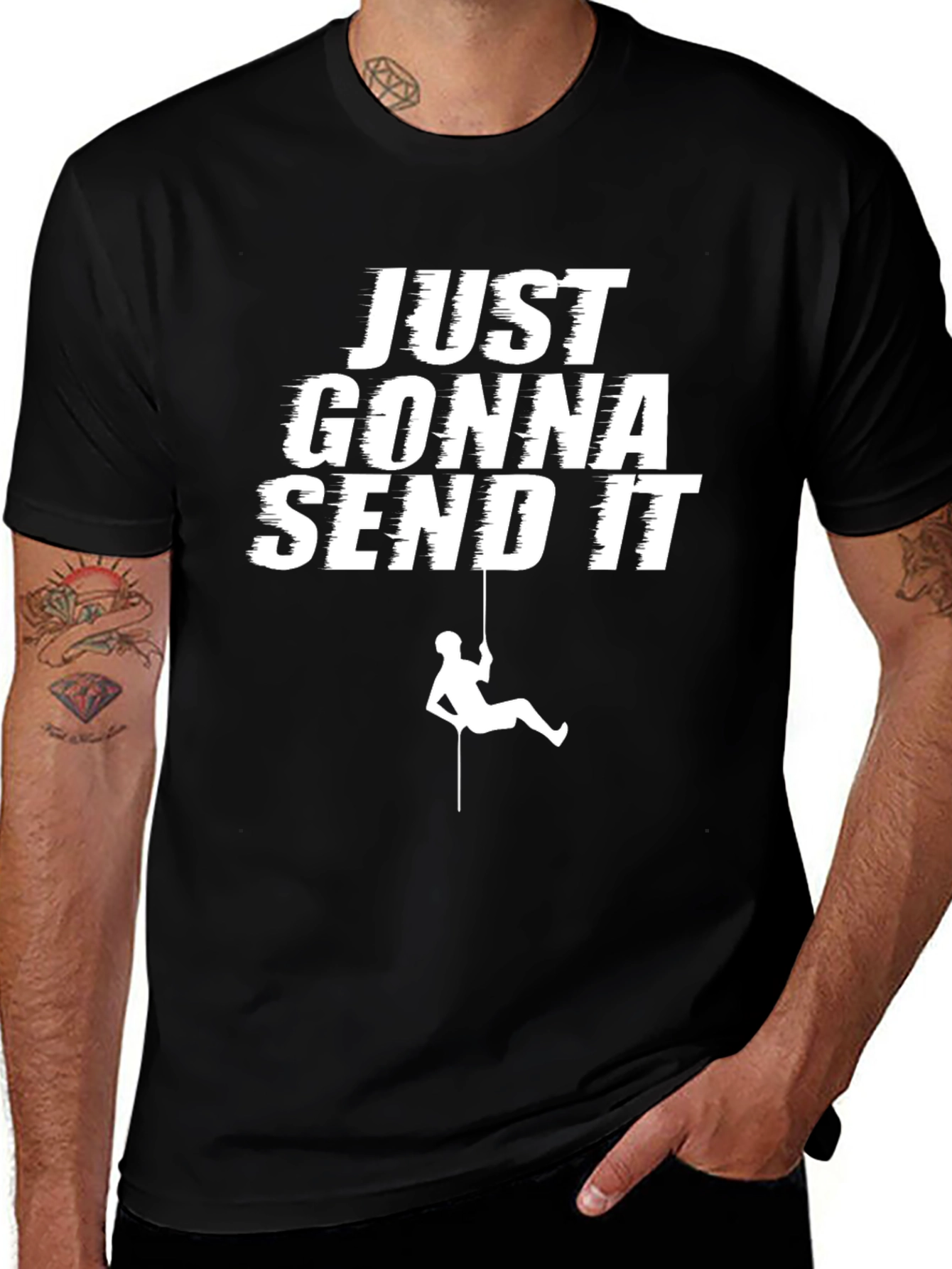 Just Gonna Send It T-Shirt - Rock Climbing Design