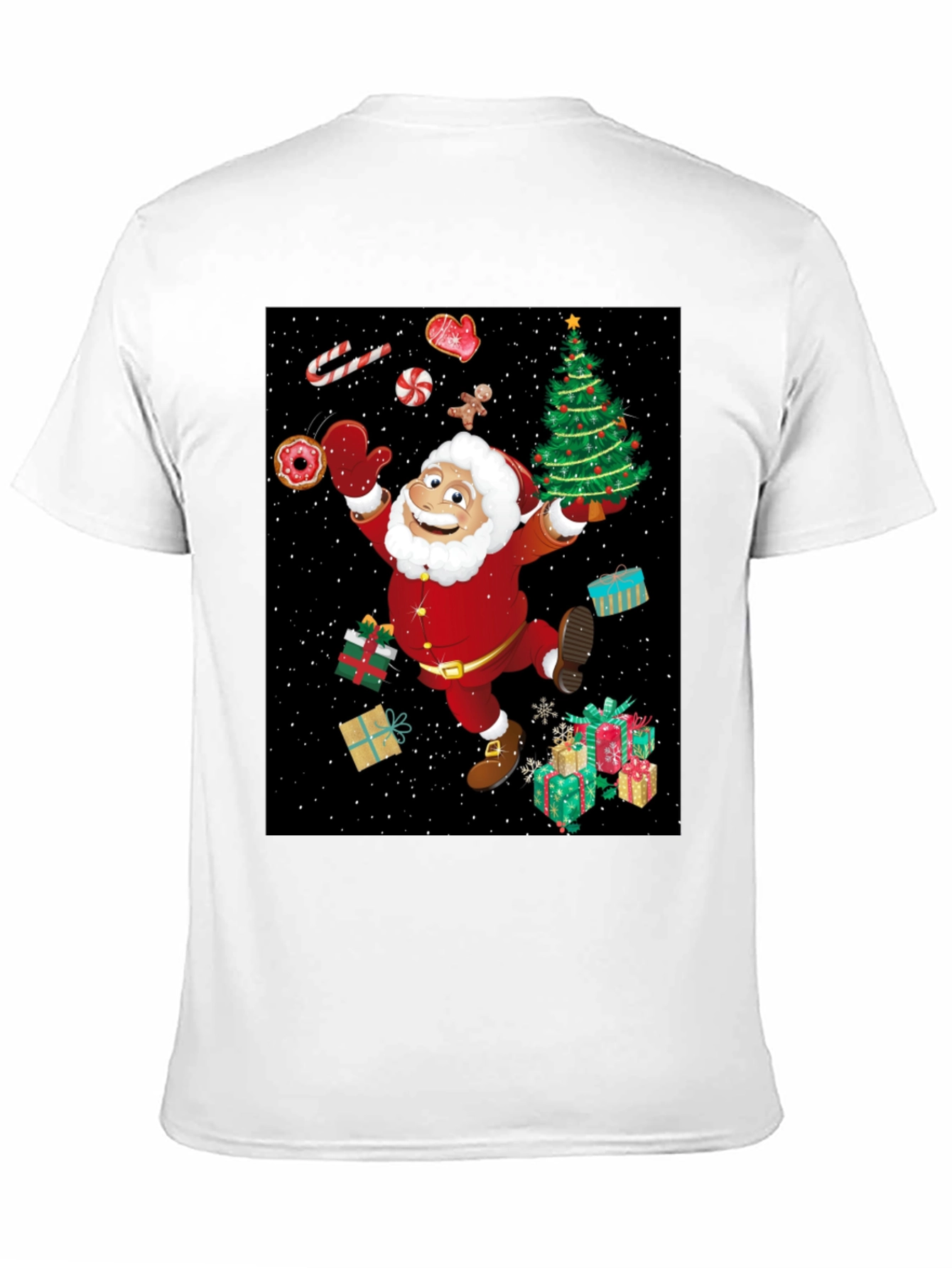 Festive Santa Graphic Tee