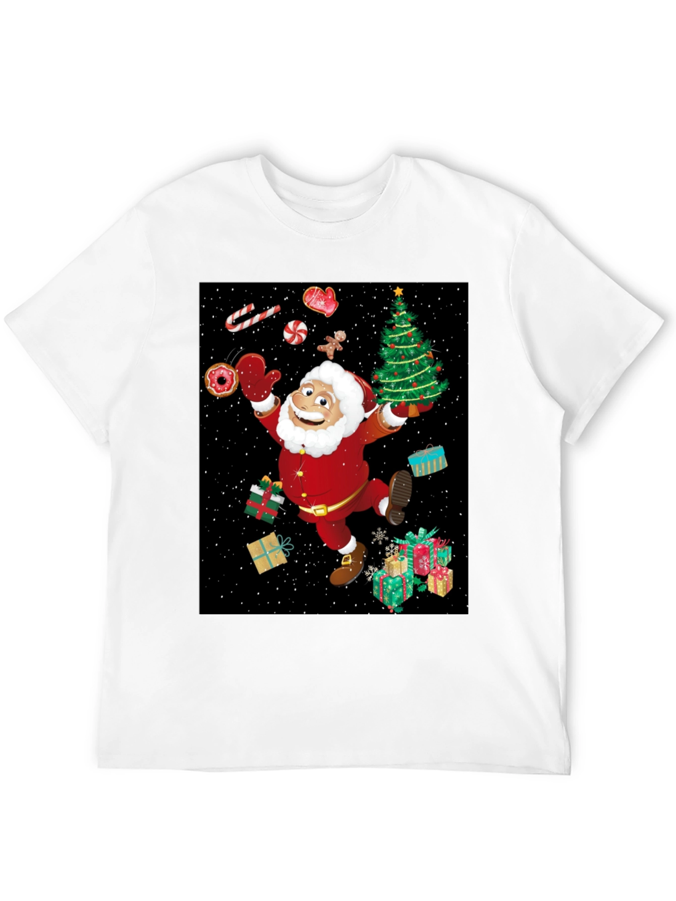 Festive Santa Graphic Tee