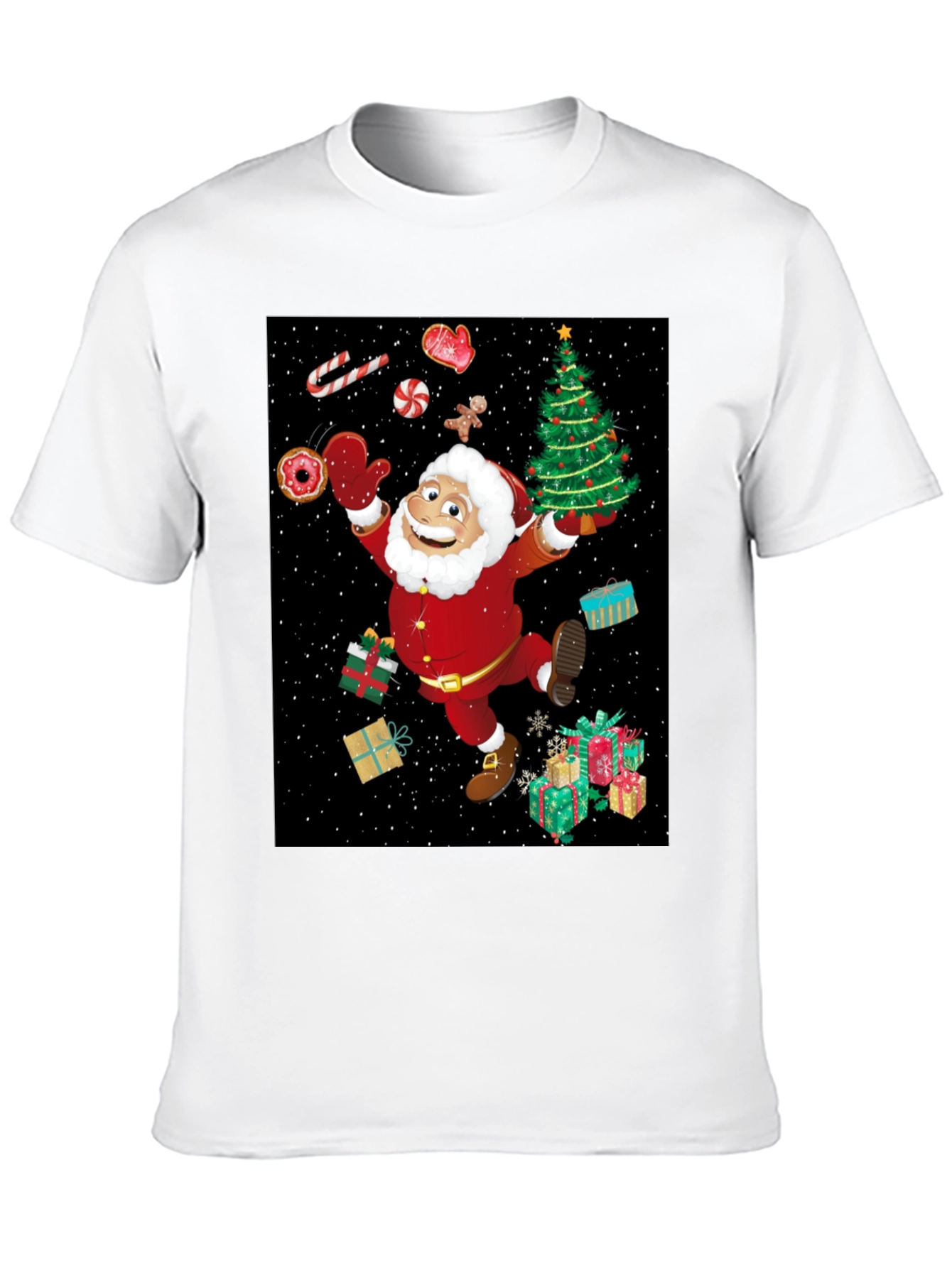 Festive Santa Graphic Tee