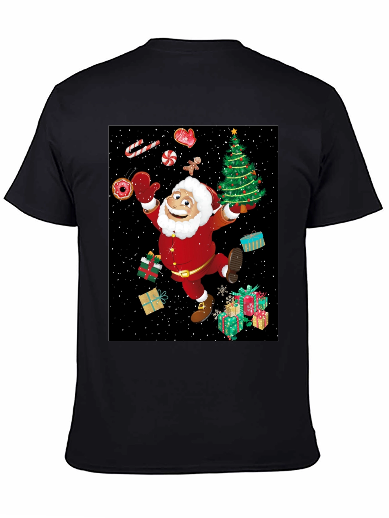 Festive Santa Graphic Tee