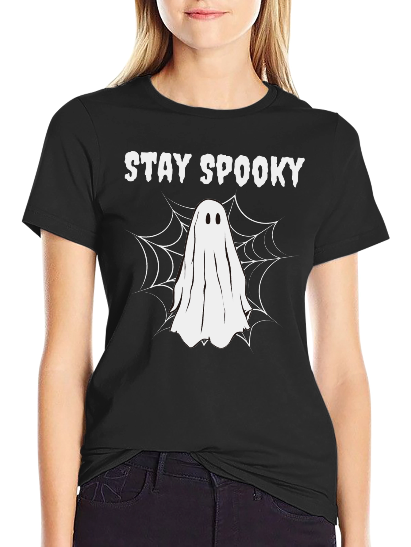 Stay Spooky Ghost Halloween Graphic Tee