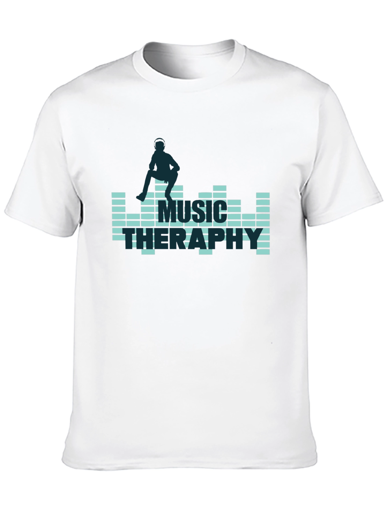 Music Therapy Graphic Tee - Black