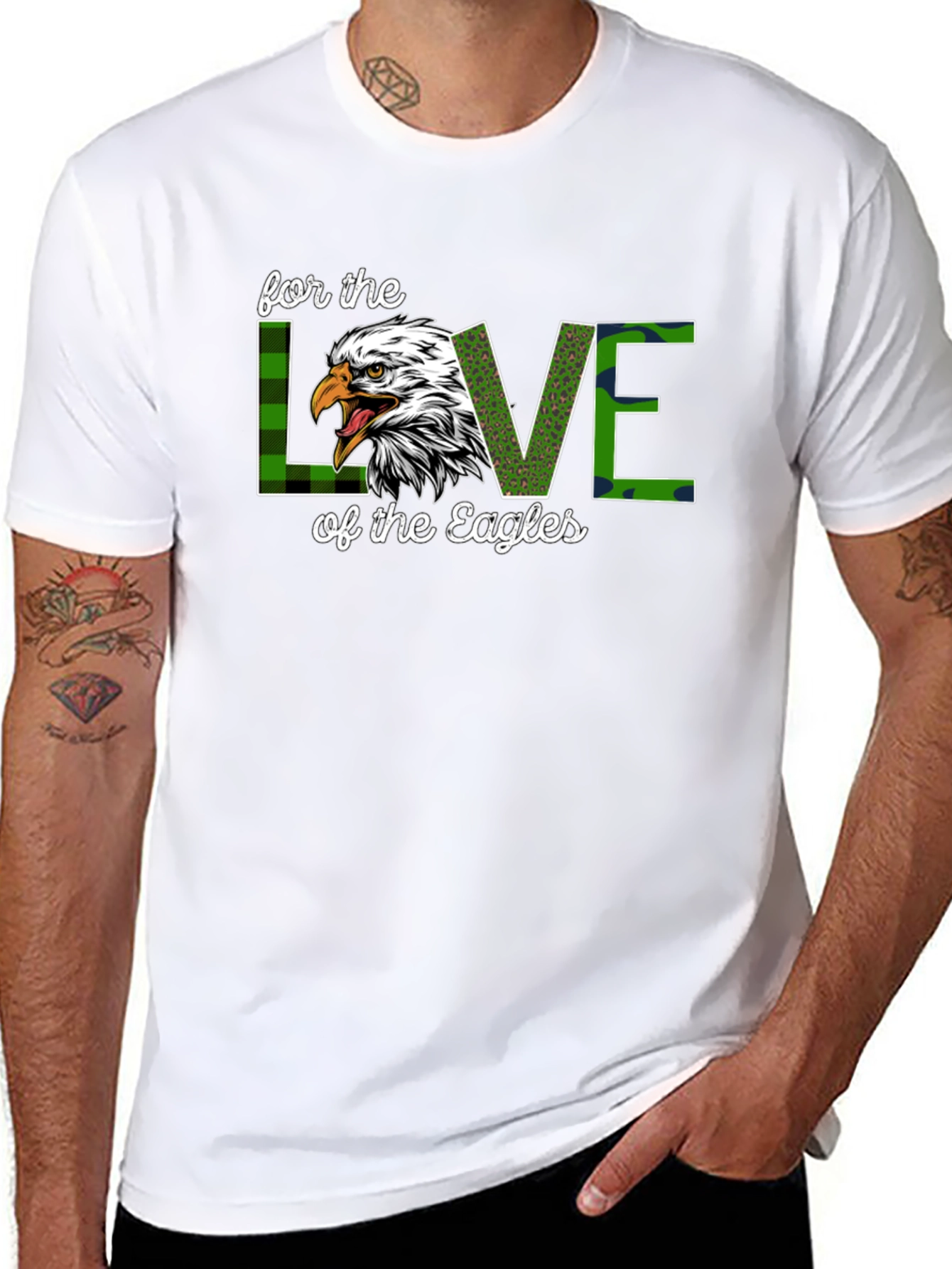 Eagles Love Graphic Tee - Sports Fan Apparel
