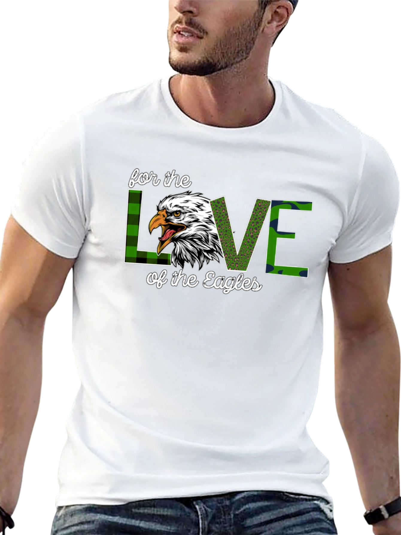 Eagles Love Graphic Tee - Sports Fan Apparel