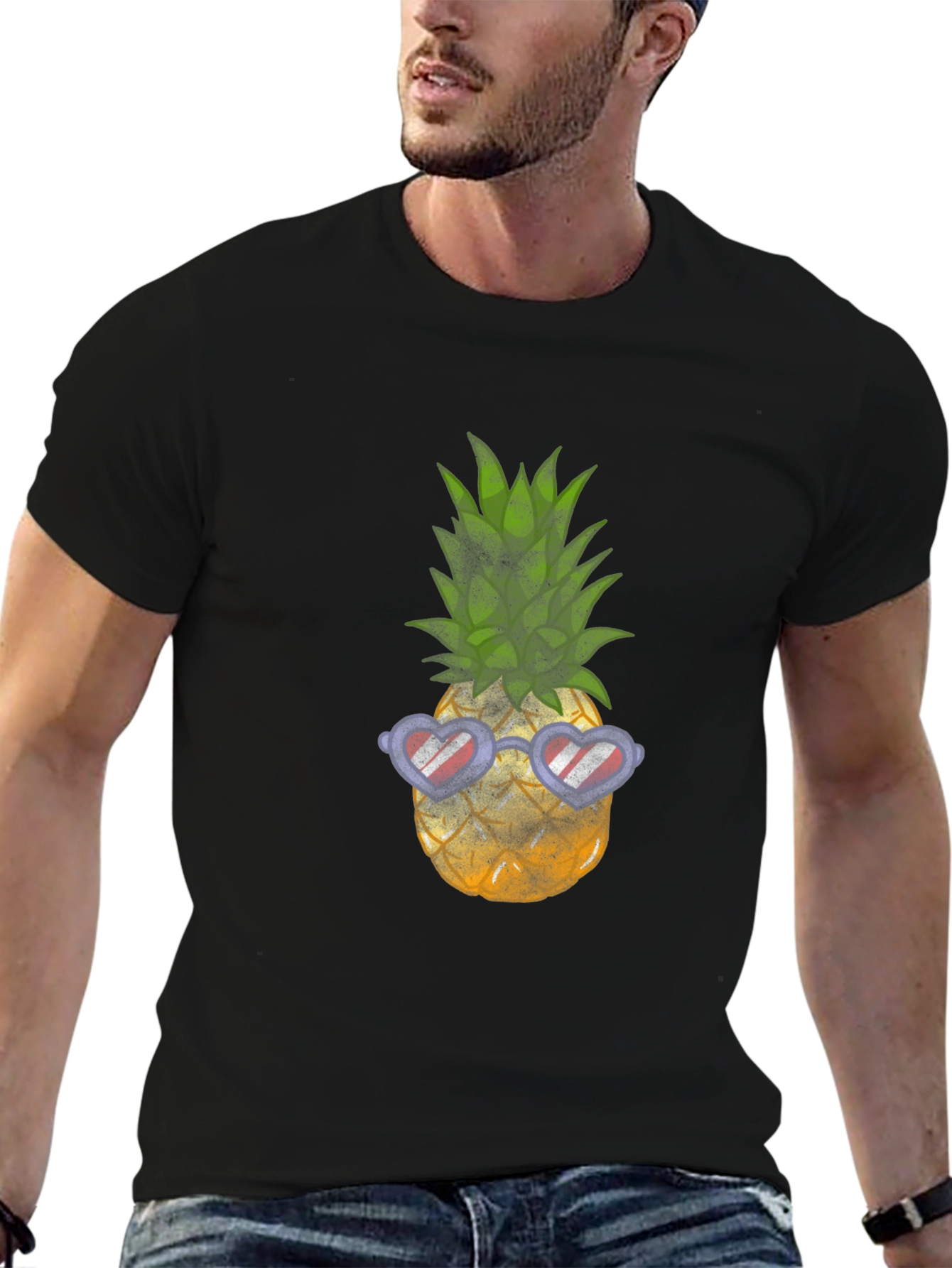 Cool Pineapple Graphic T-Shirt