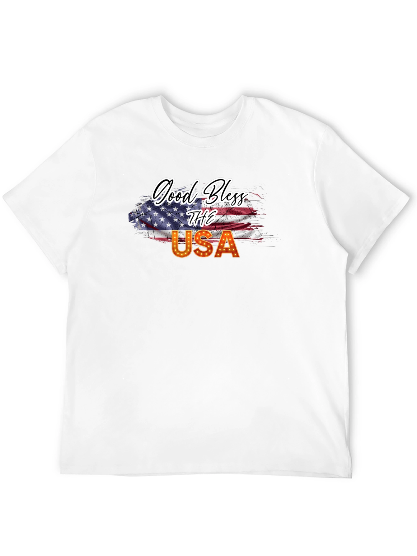 Good Bless USA American Flag T-Shirt