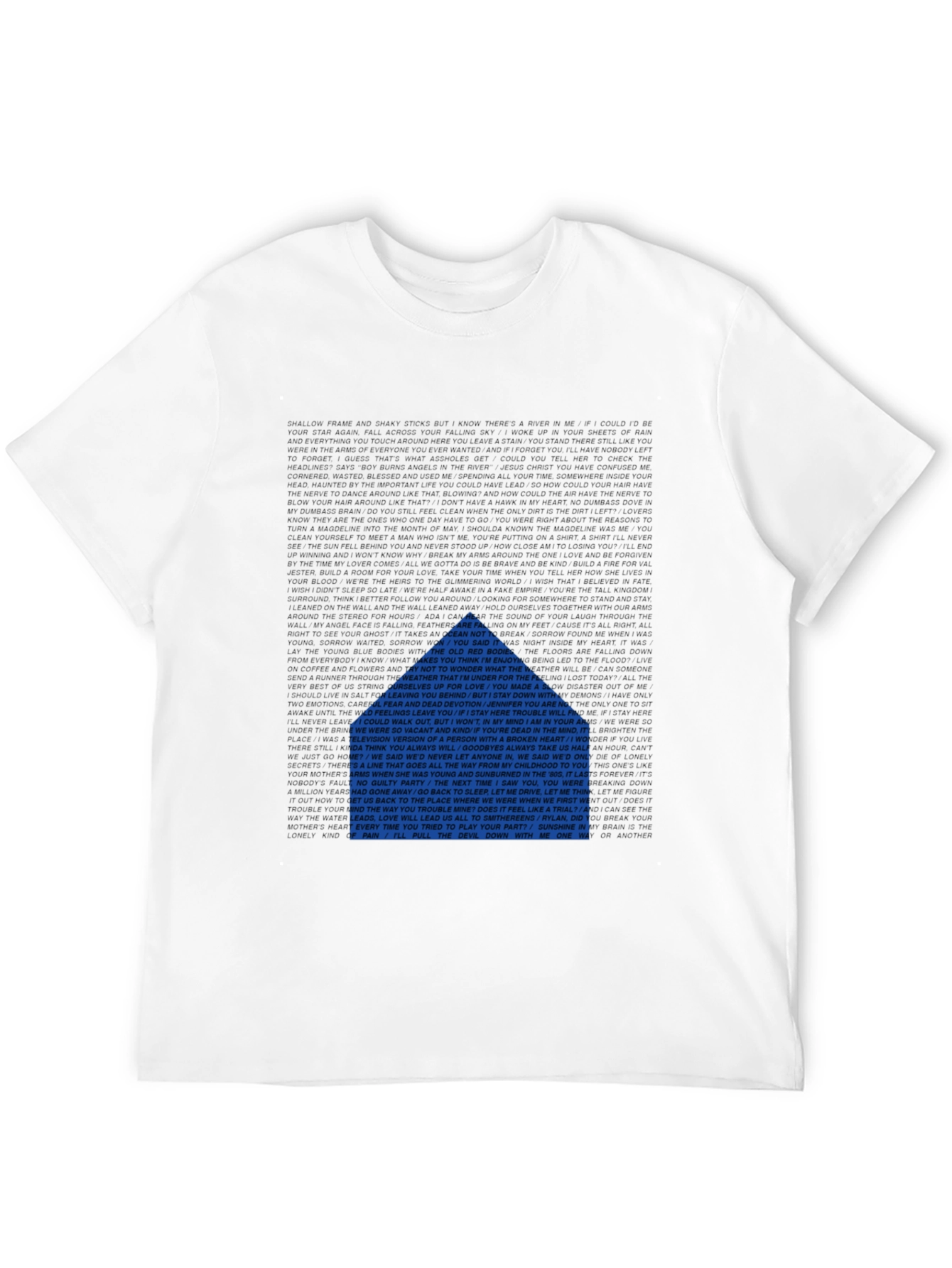 Lyric Graphic Tee - Unique Design Comfortable Fit