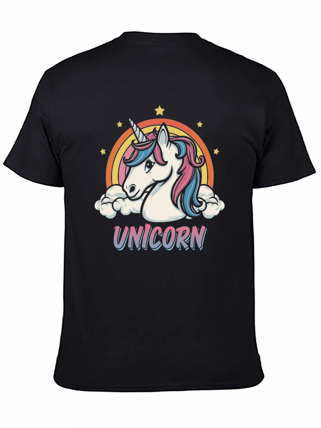 Unicorn Graphic T-Shirt - Rainbow Design