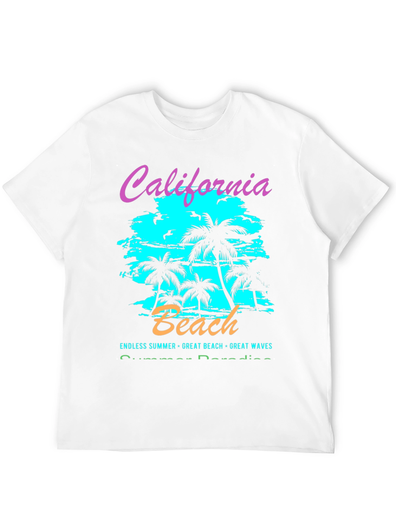 California Beach Graphic T-Shirt - Summer Vibes
