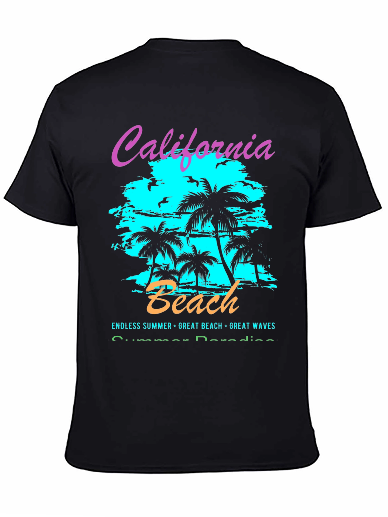 California Beach Graphic T-Shirt - Summer Vibes