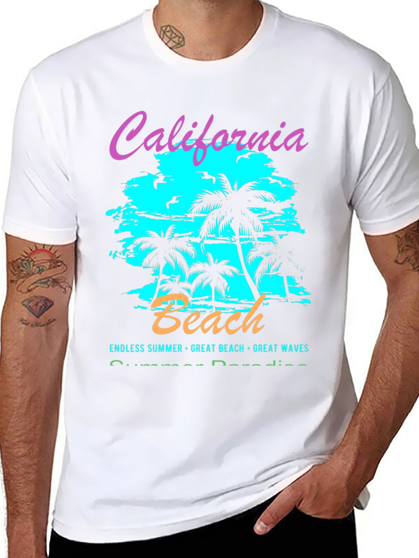 California Beach Graphic T-Shirt - Summer Vibes