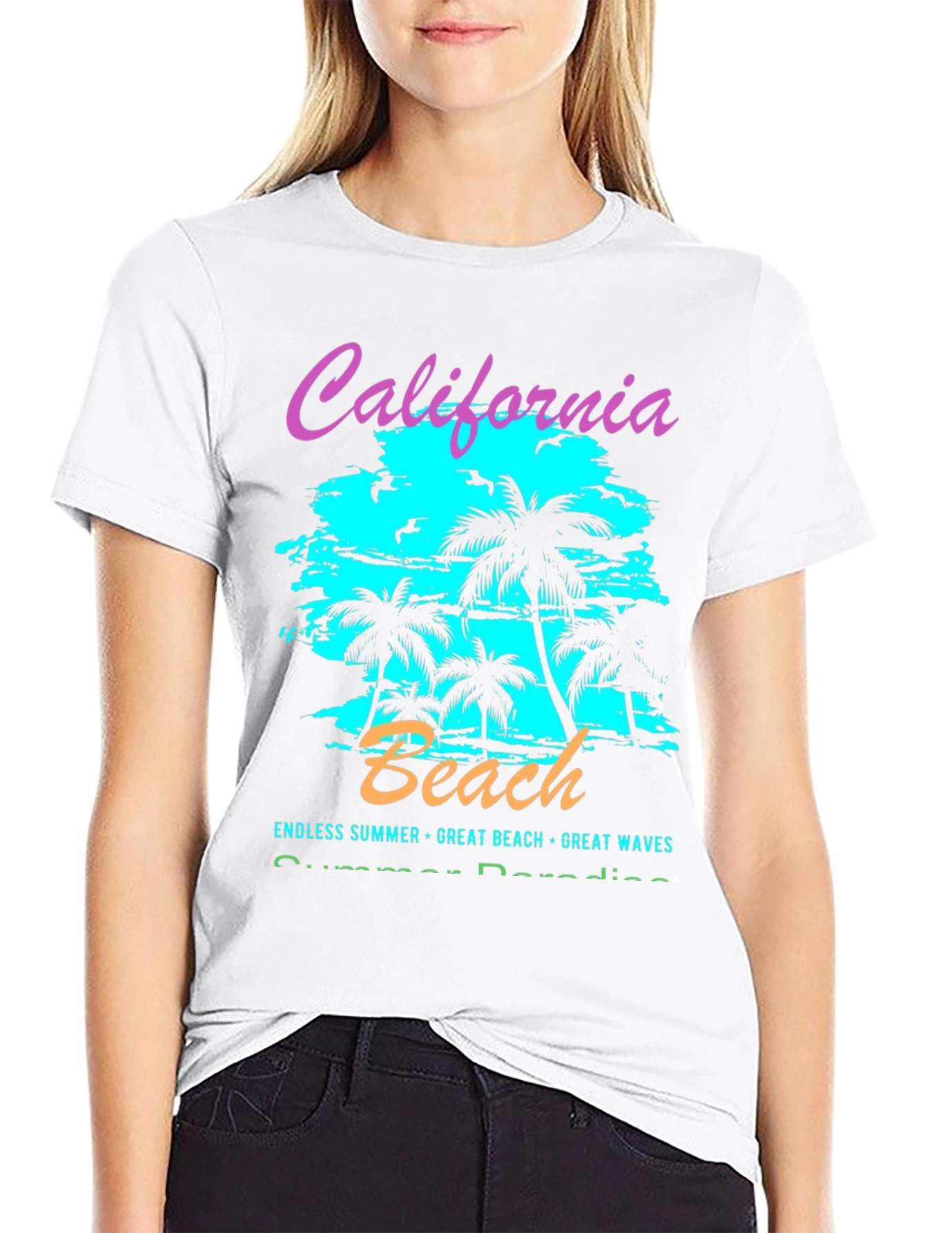 California Beach Graphic T-Shirt - Summer Vibes