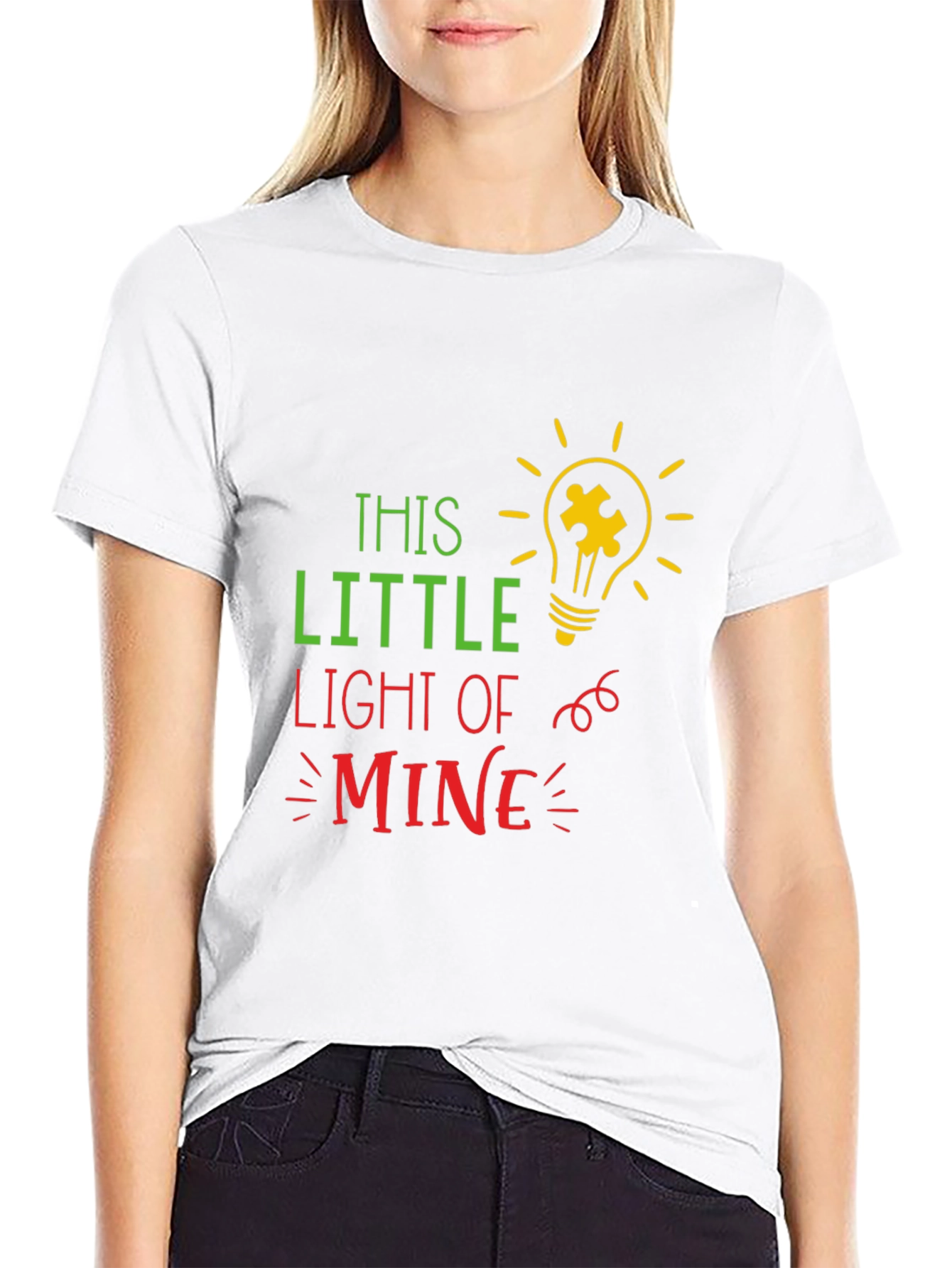 Autism Awareness T-Shirt This Little Light of Mine