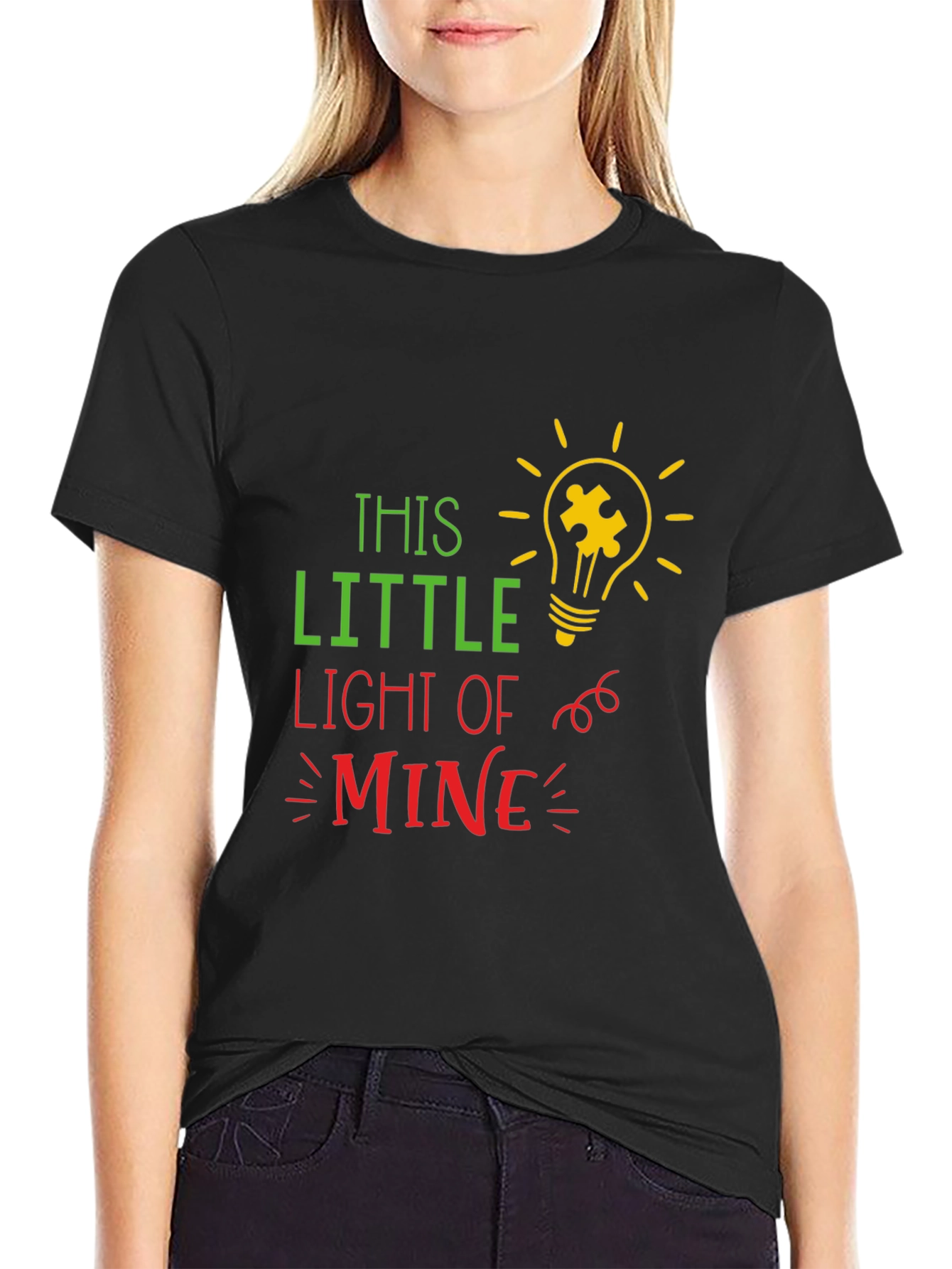 Autism Awareness T-Shirt This Little Light of Mine
