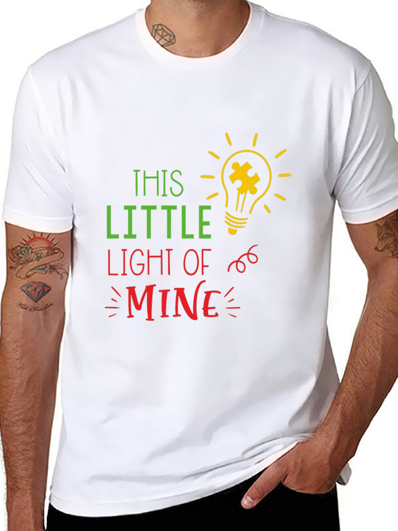 Autism Awareness T-Shirt This Little Light of Mine