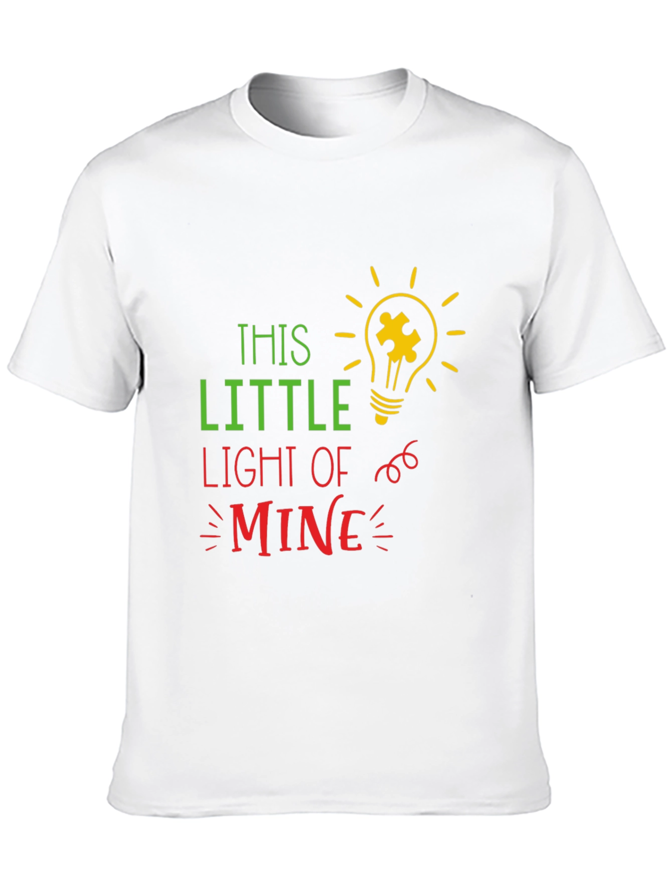Autism Awareness T-Shirt This Little Light of Mine