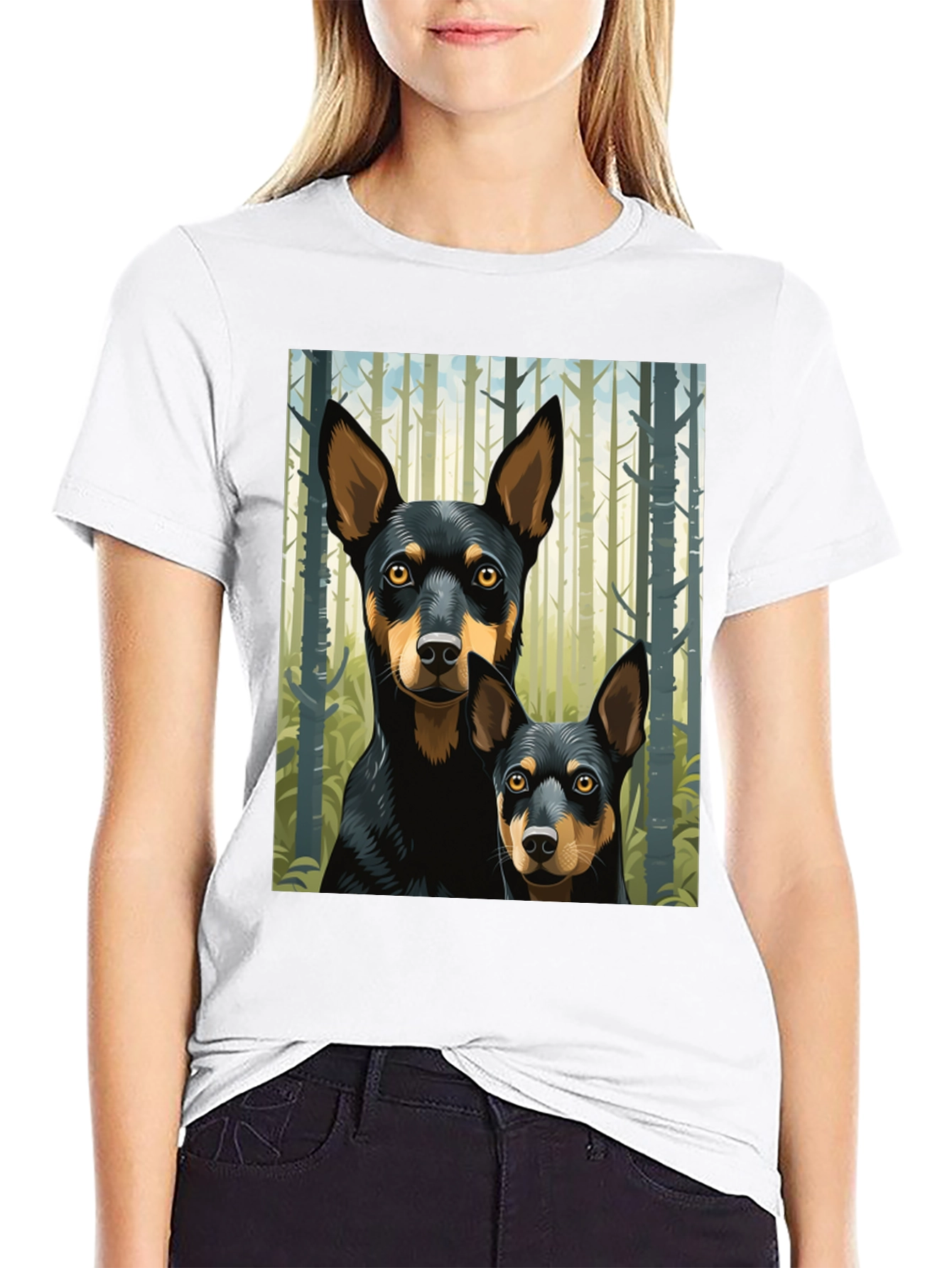 Dog Lovers Forest Pup Graphic Tee