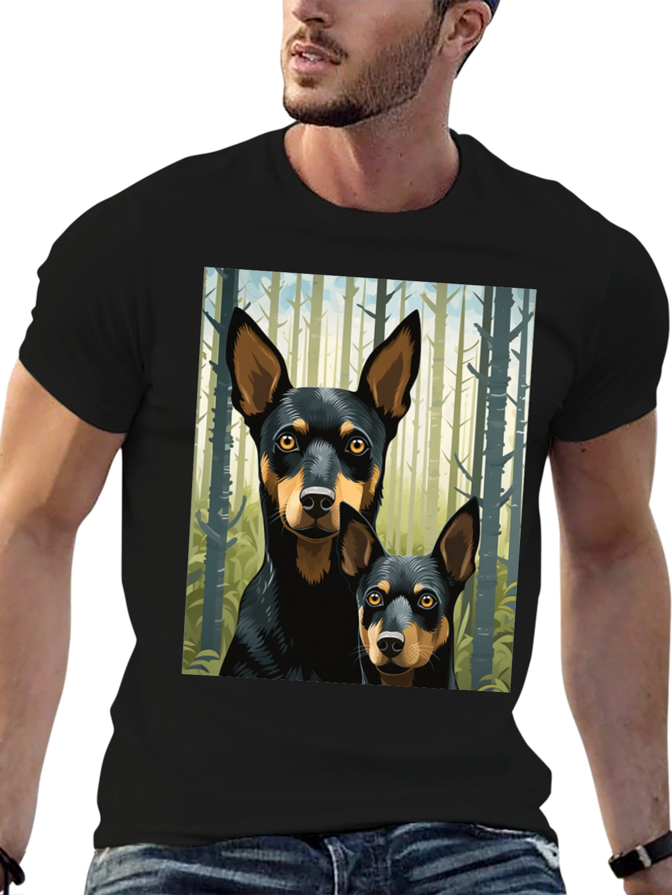 Dog Lovers Forest Pup Graphic Tee