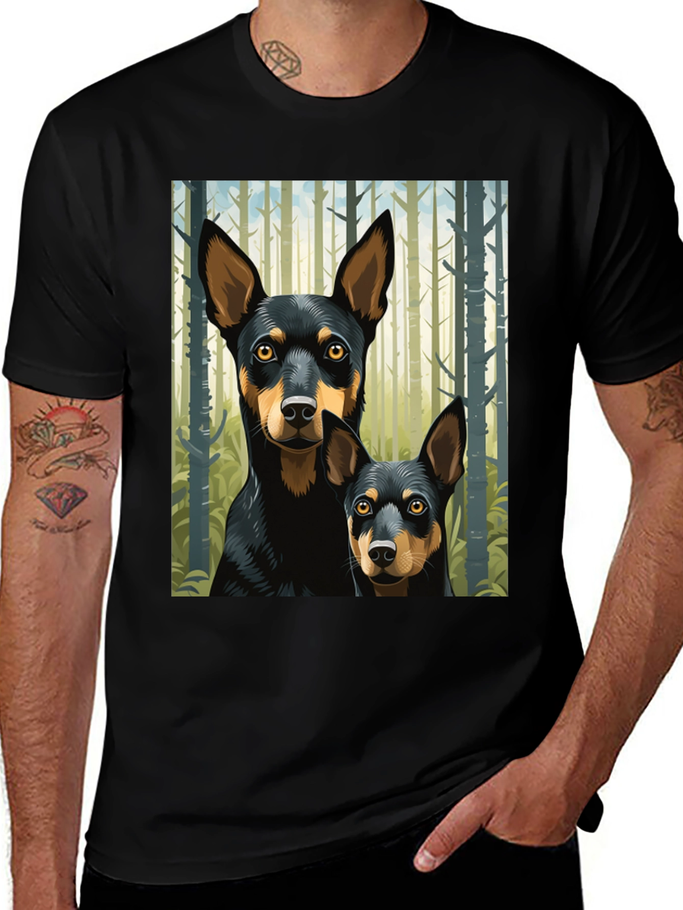 Dog Lovers Forest Pup Graphic Tee