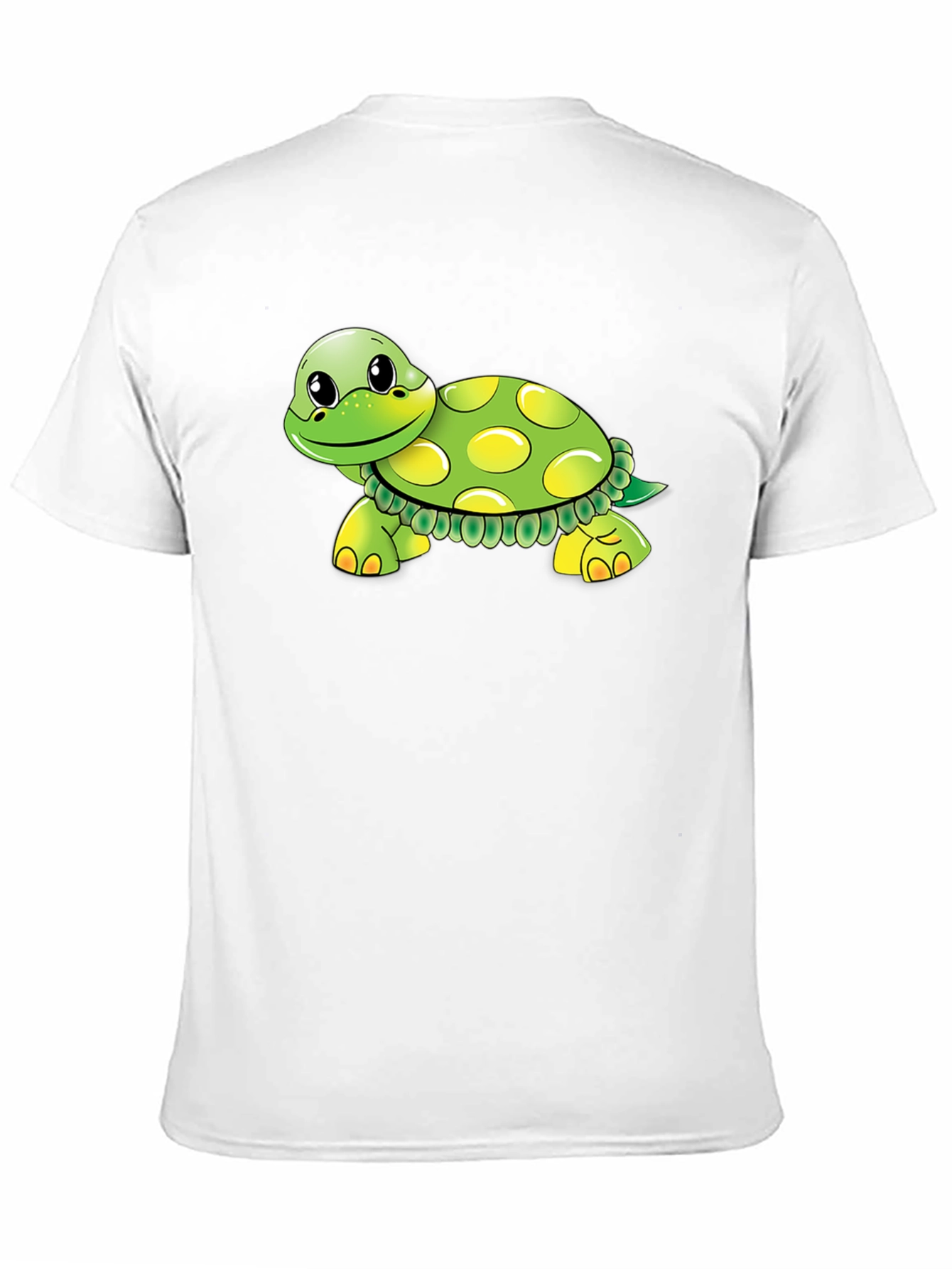 Cute Turtle Graphic Tee - Black Cotton Blend Shirt