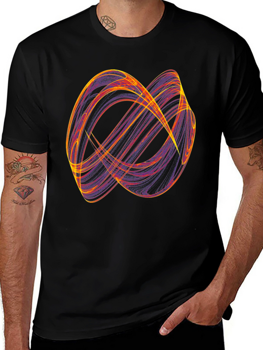Abstract Graphic Print Black Casual T-Shirt
