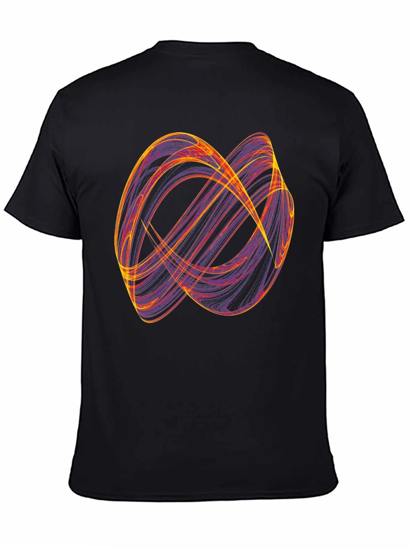 Abstract Graphic Print Black Casual T-Shirt