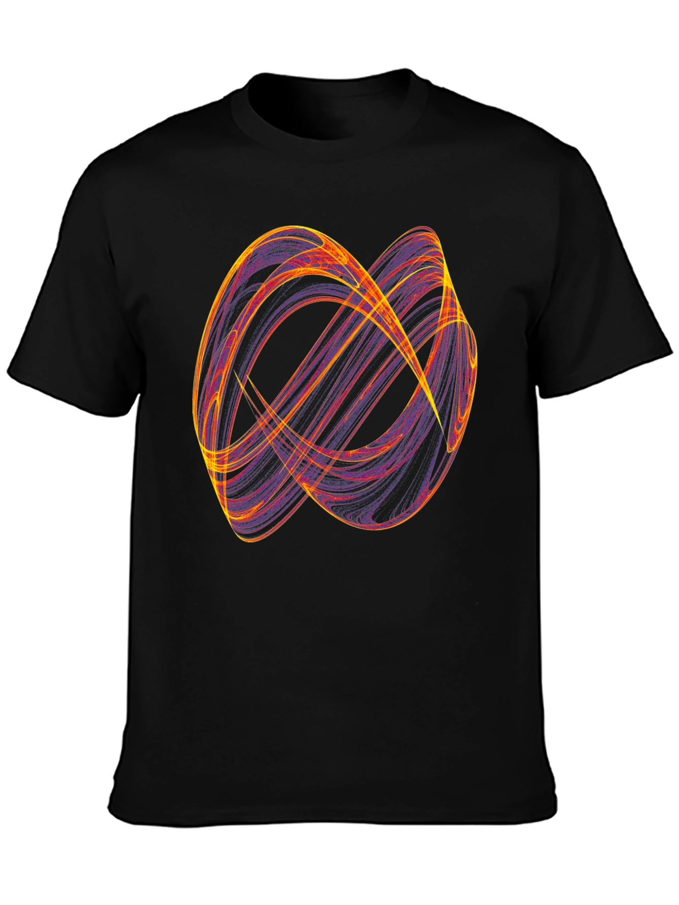 Abstract Graphic Print Black Casual T-Shirt