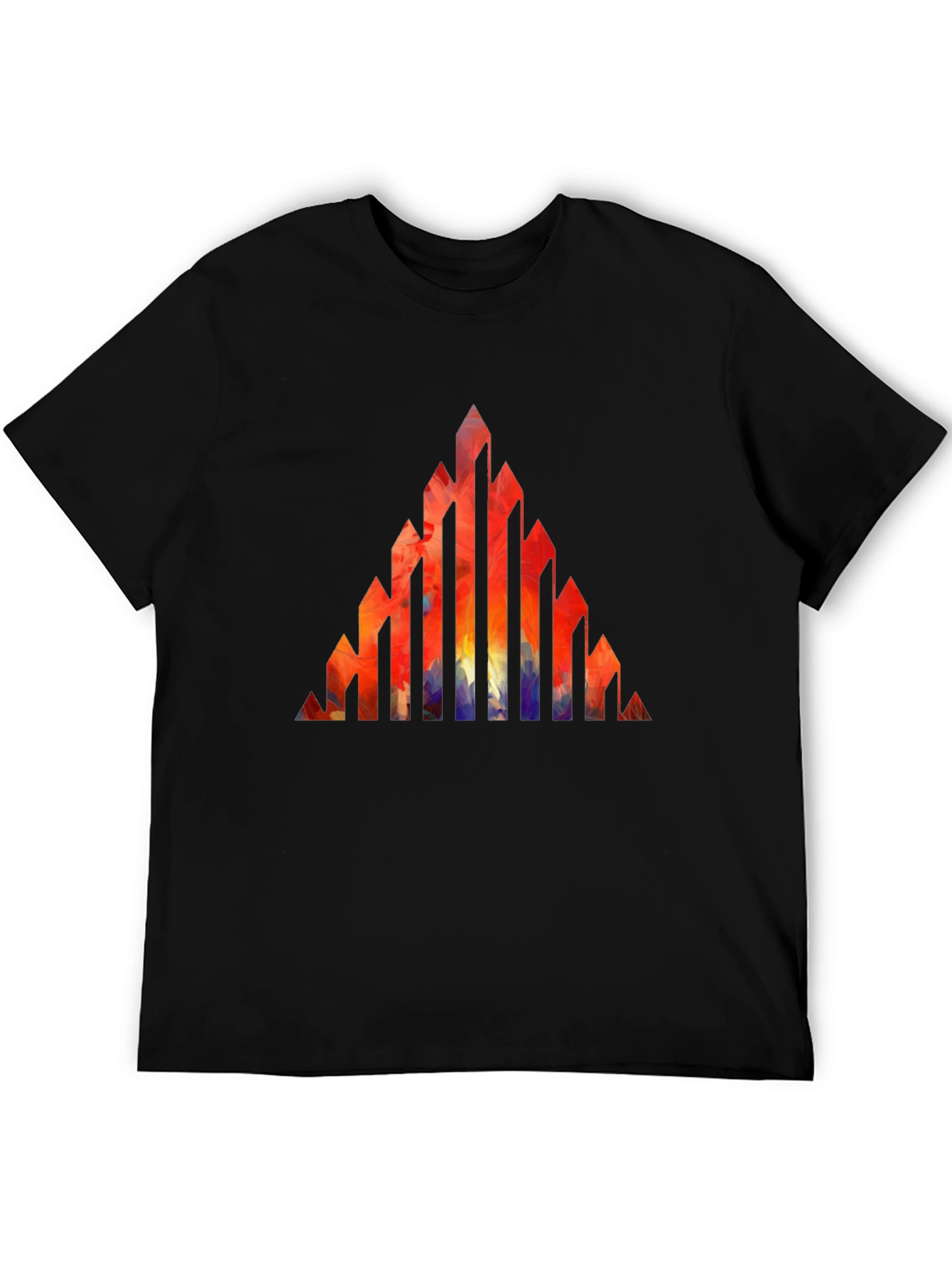Abstract Geometric Peak T-Shirt