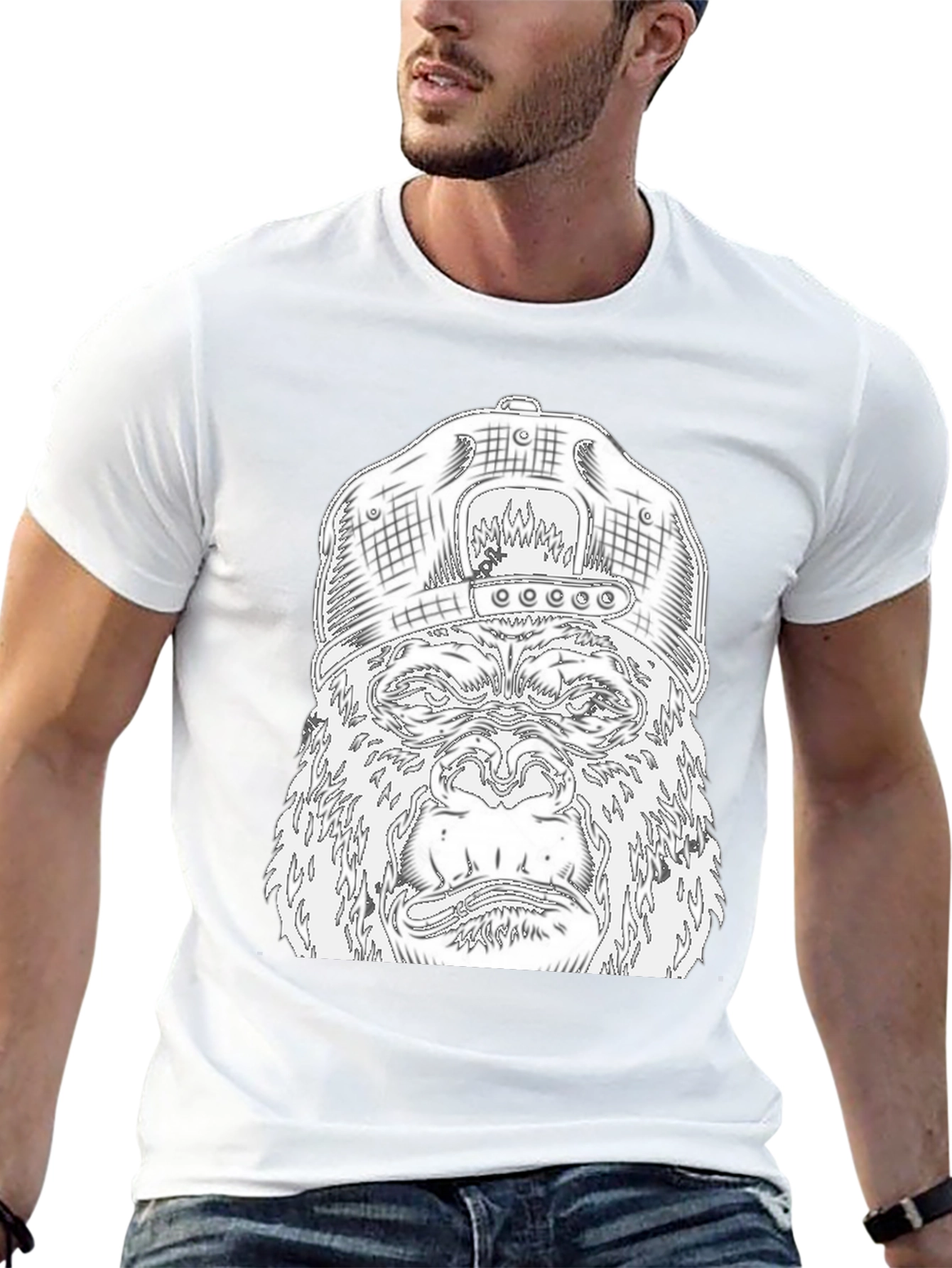 Graphic Gorilla T-Shirt - Cool Streetwear Style