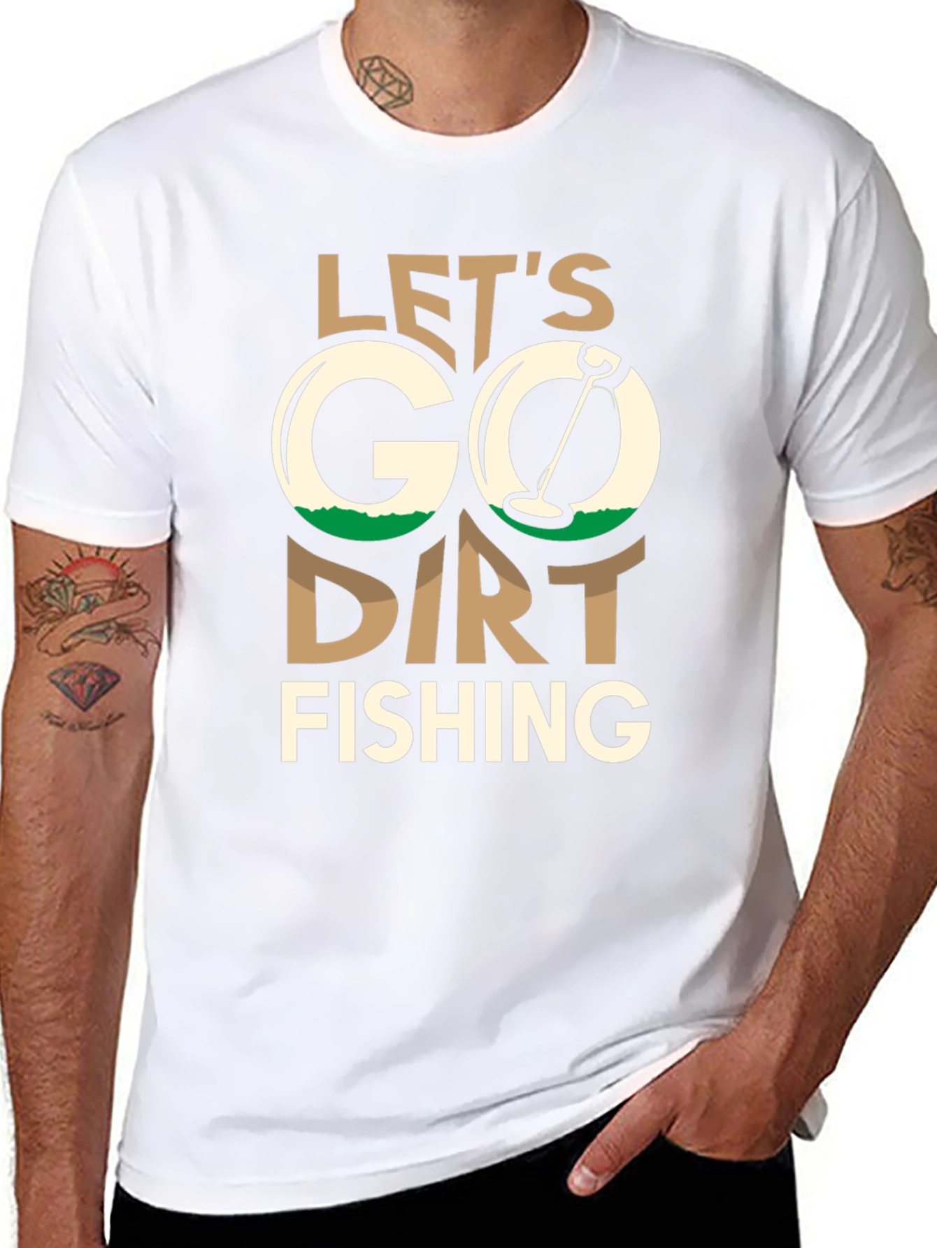 Lets Go Dirt Fishing T-Shirt