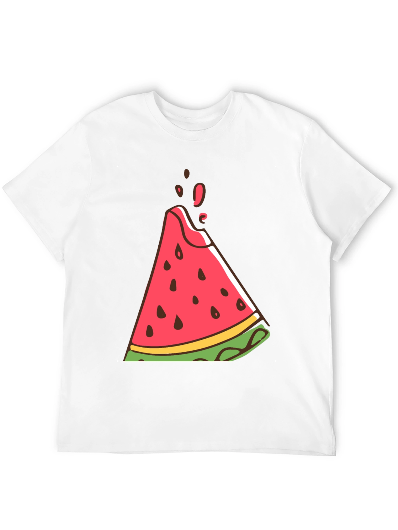 Whimsical Watermelon Graphic Tee - Soft & Stylish