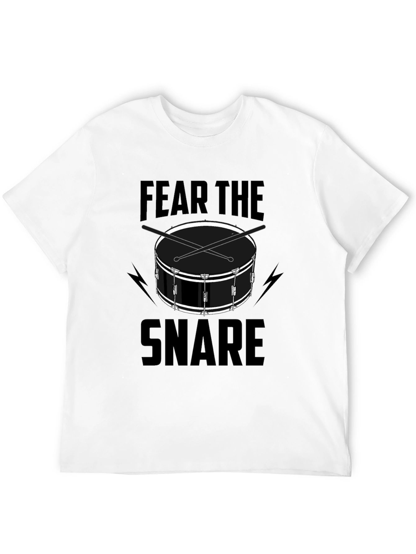 Fear The Snare Black Graphic T-Shirt