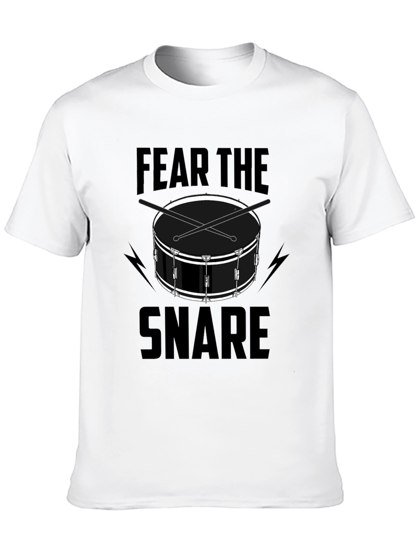 Fear The Snare Black Graphic T-Shirt