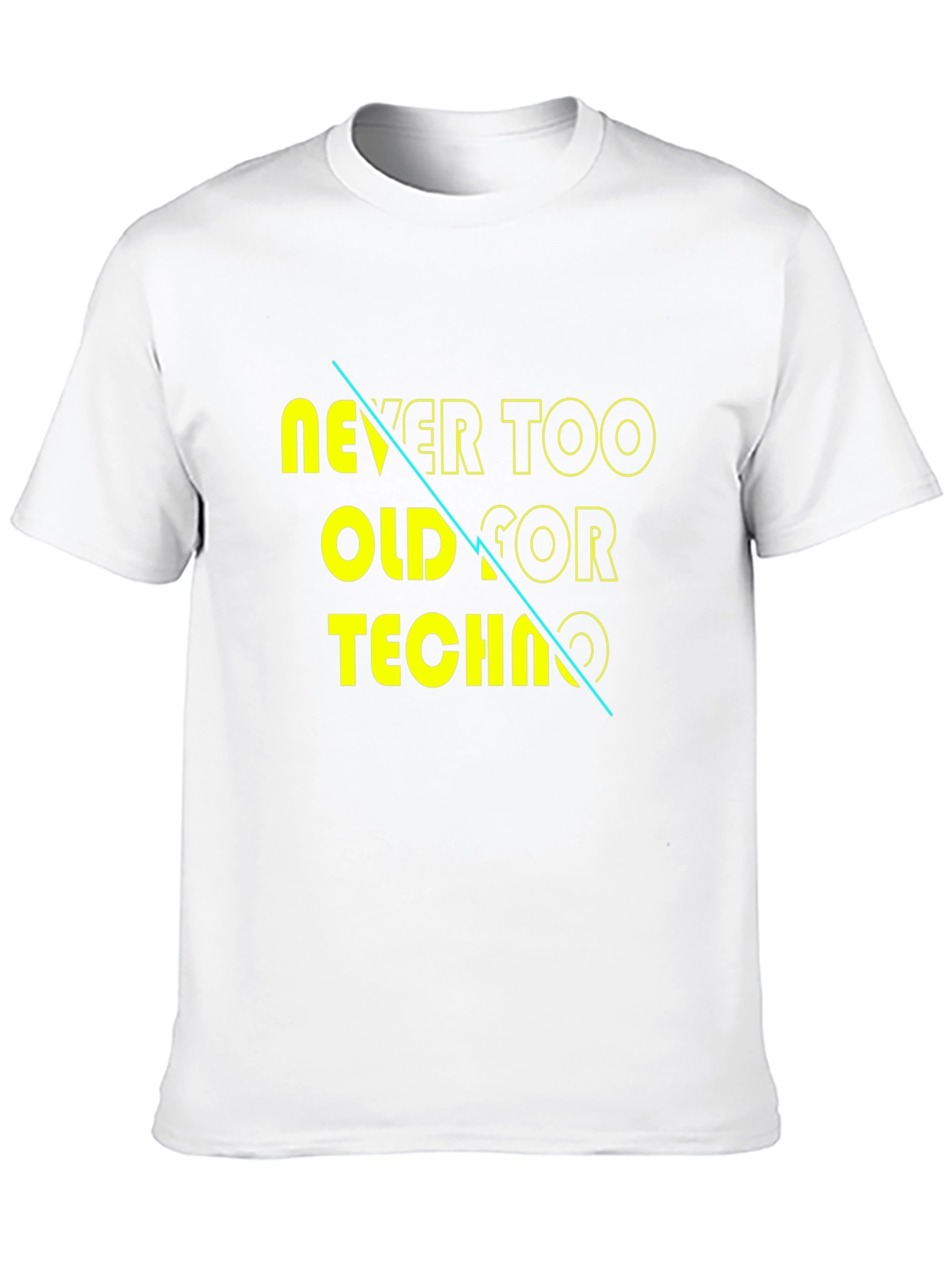 Never Too Old for Techno Graphic Tee