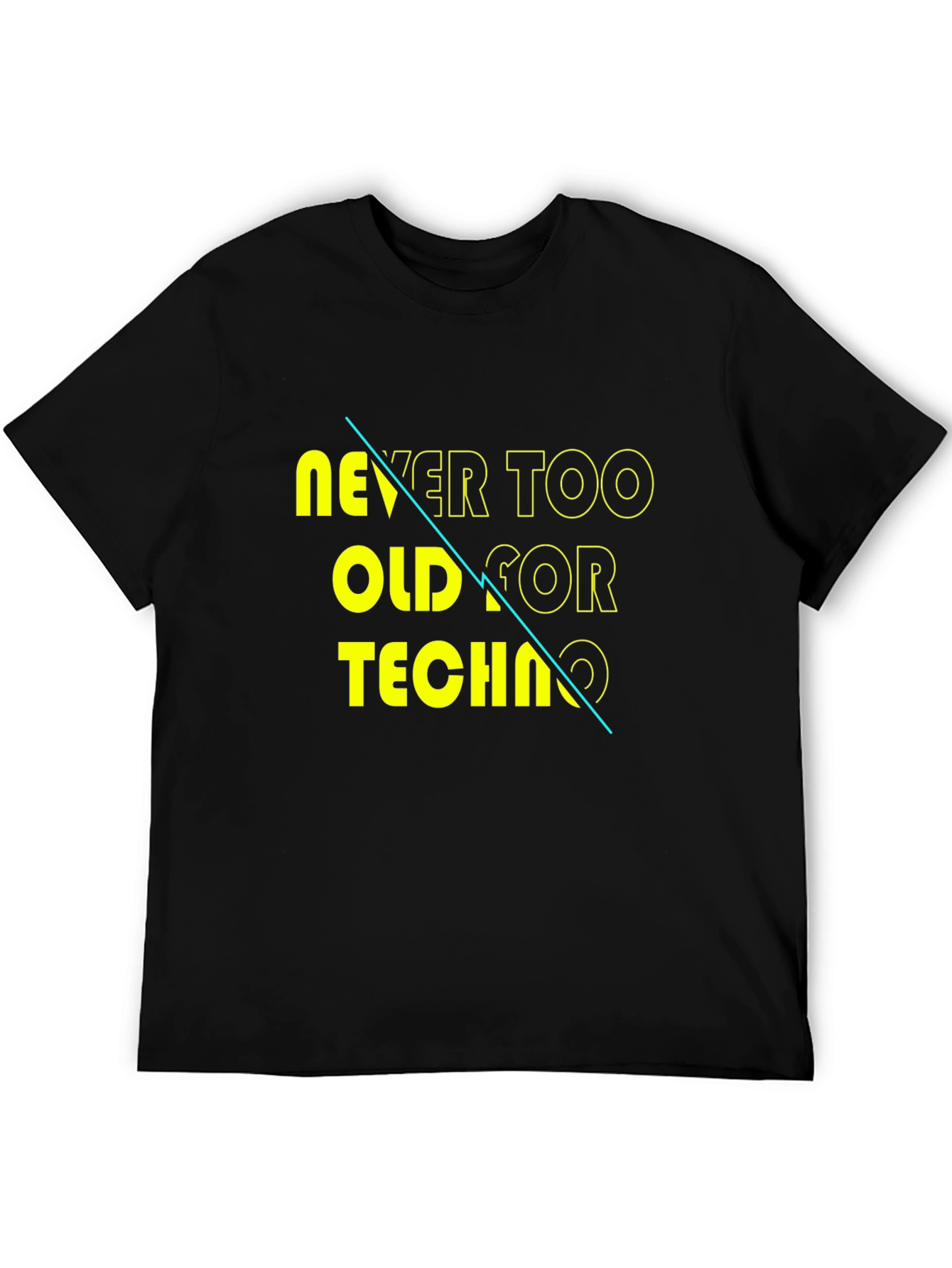 Never Too Old for Techno Graphic Tee