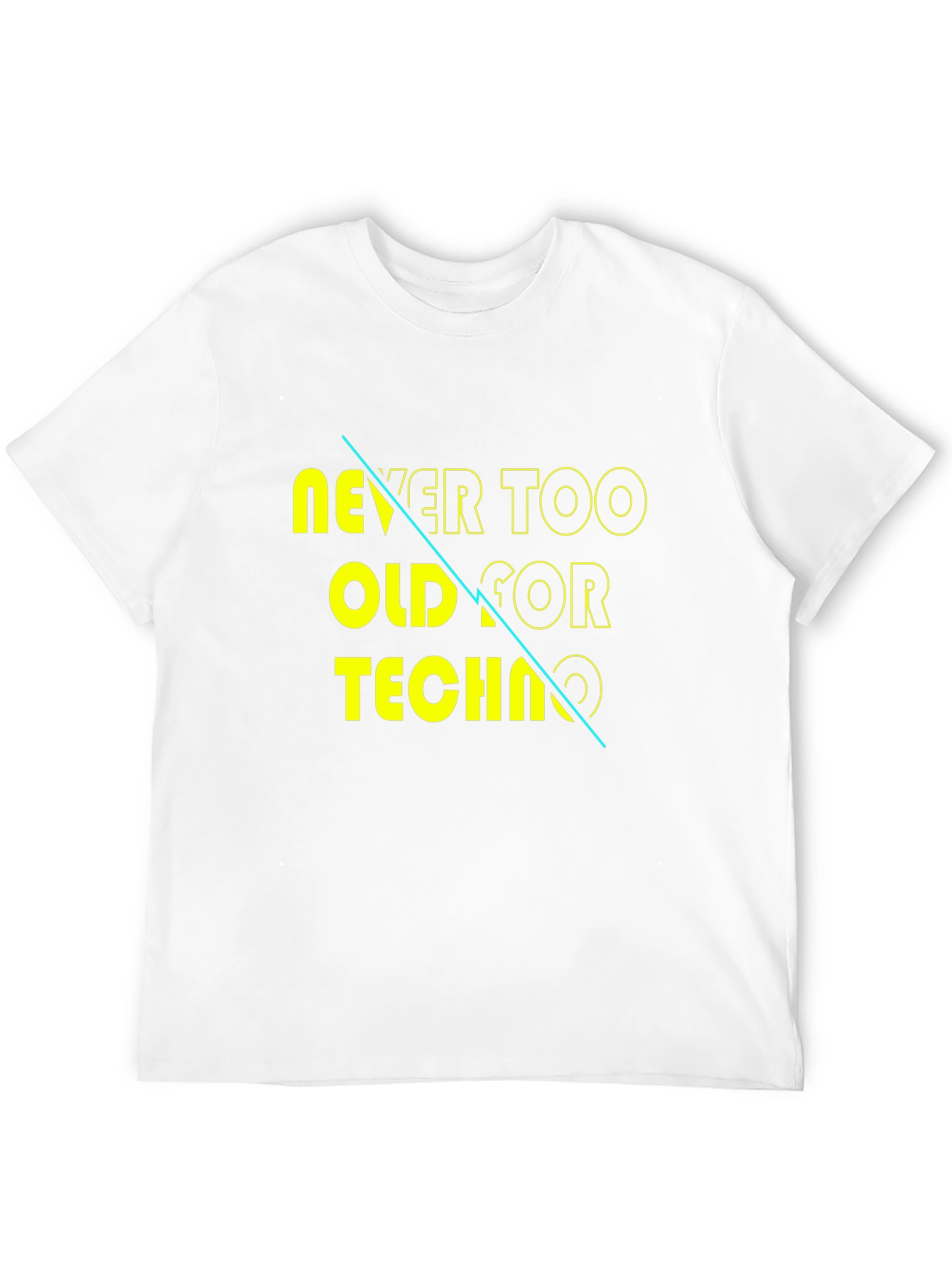 Never Too Old for Techno Graphic Tee