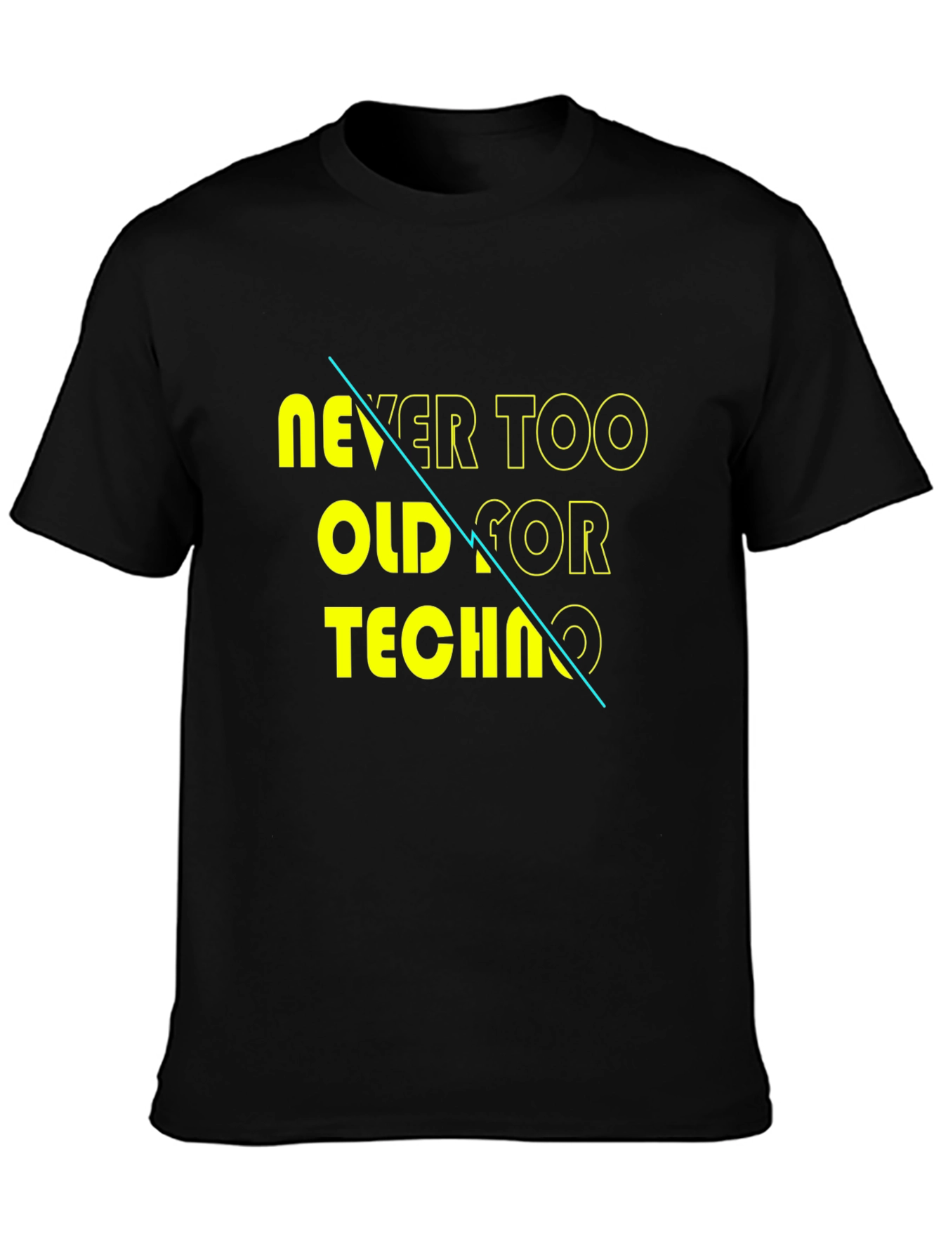 Never Too Old for Techno Graphic Tee